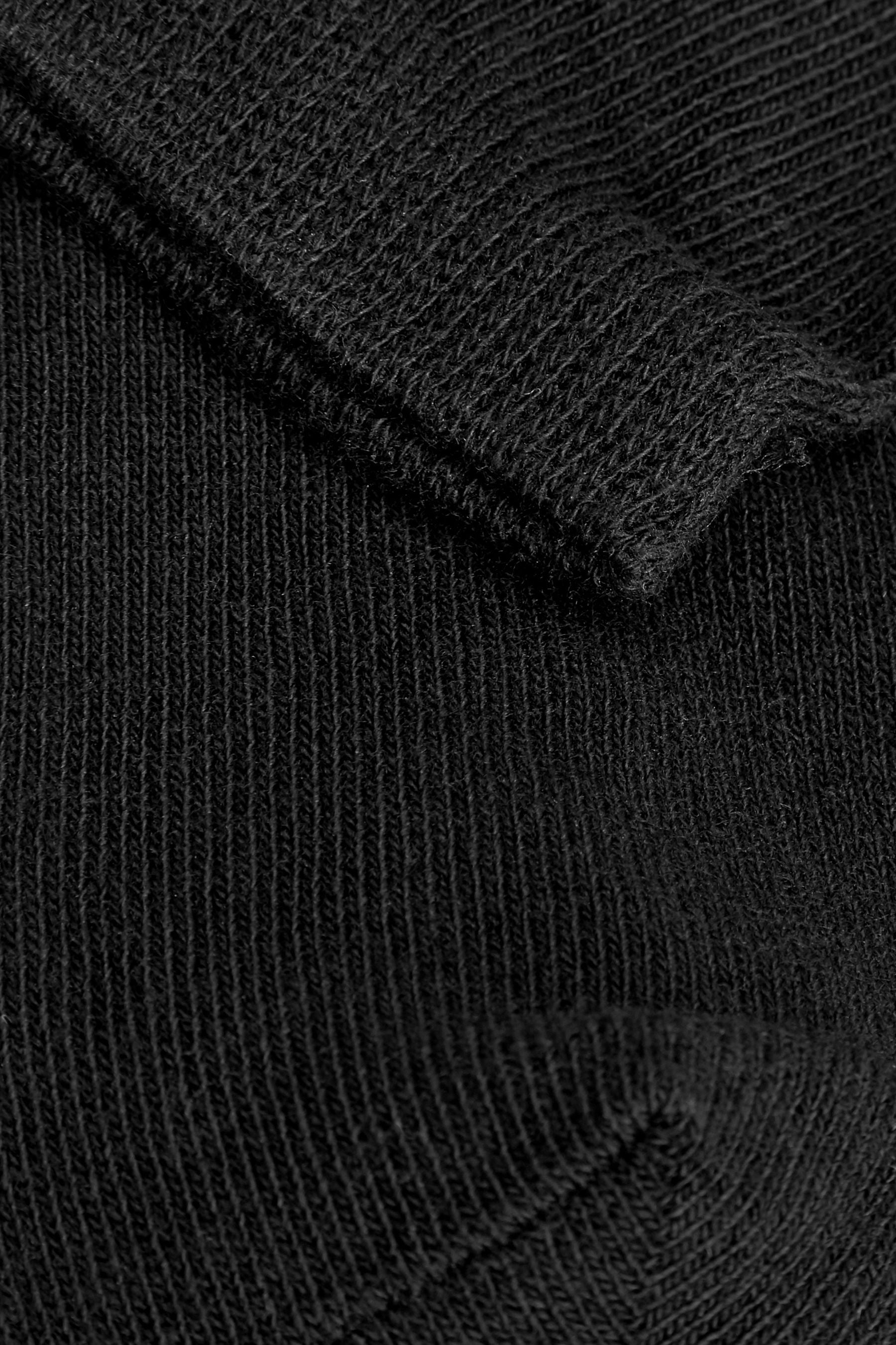 Black 5 Pack Cotton Rich Trainer Socks