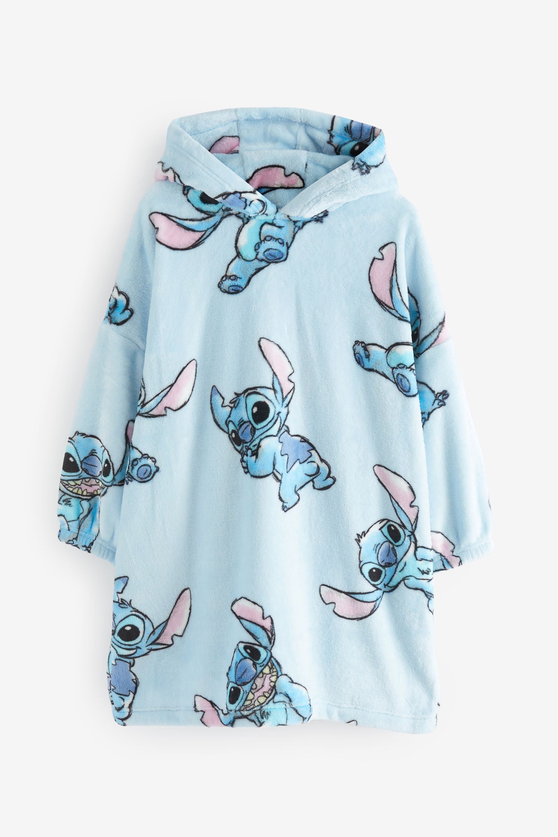 Blue Stitch Fleece Hooded Blanket (3-16yrs)