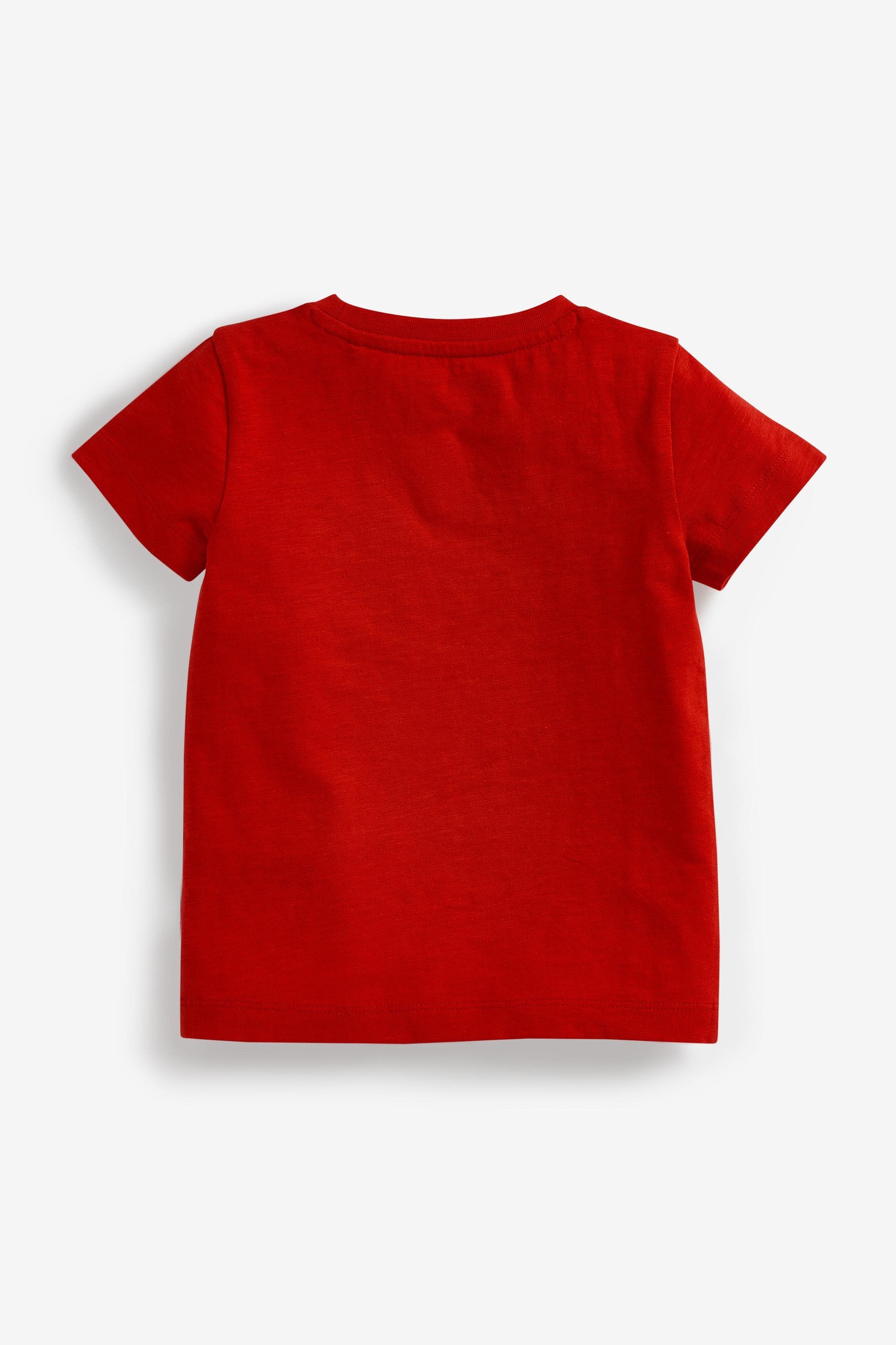 Red/Grey/Navy 3 Pack Plain T-Shirts (3mths-7yrs)