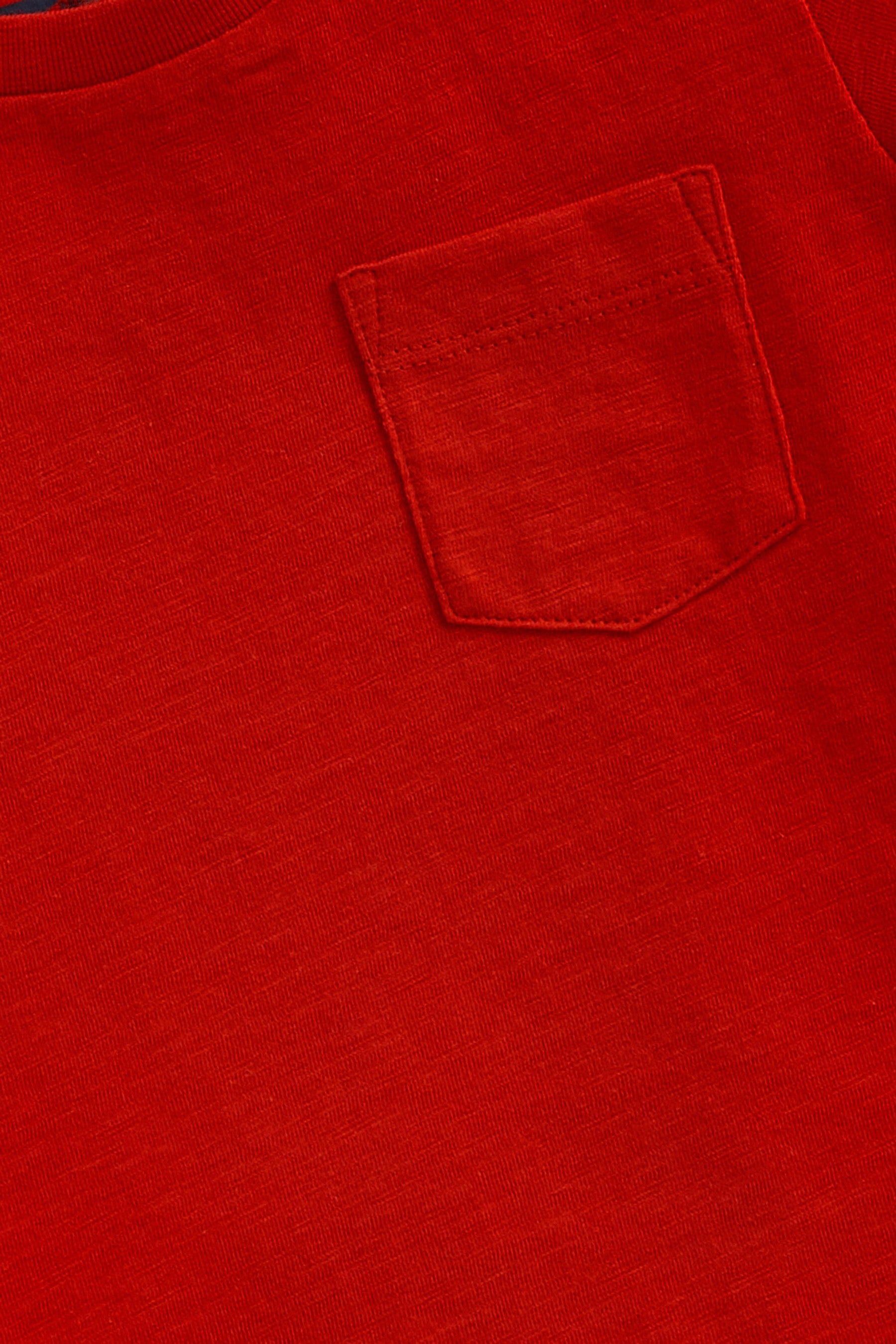 Red/Grey/Navy 3 Pack Plain T-Shirts (3mths-7yrs)