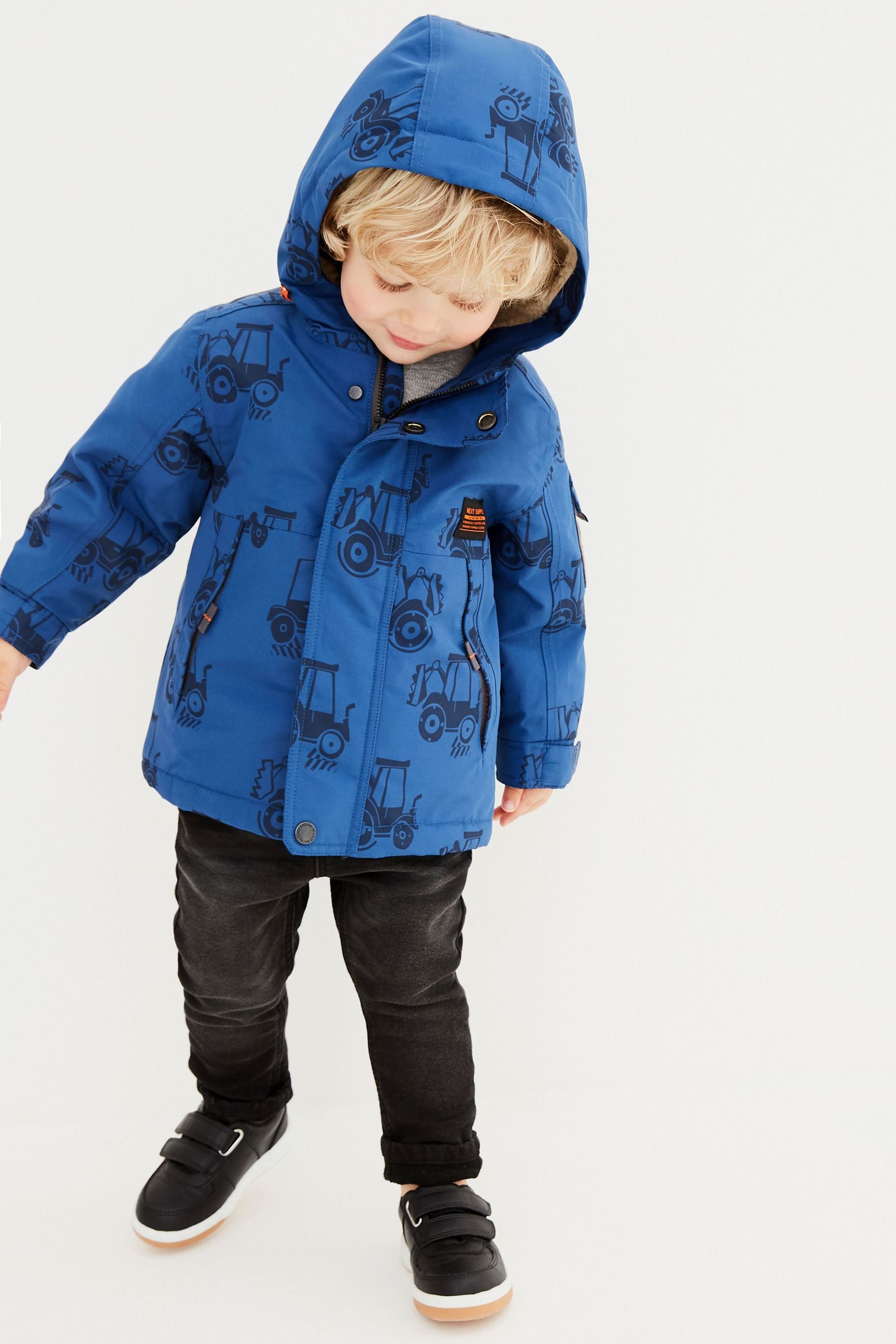 Cobalt Blue Digger Waterproof Coat (3mths-7yrs)