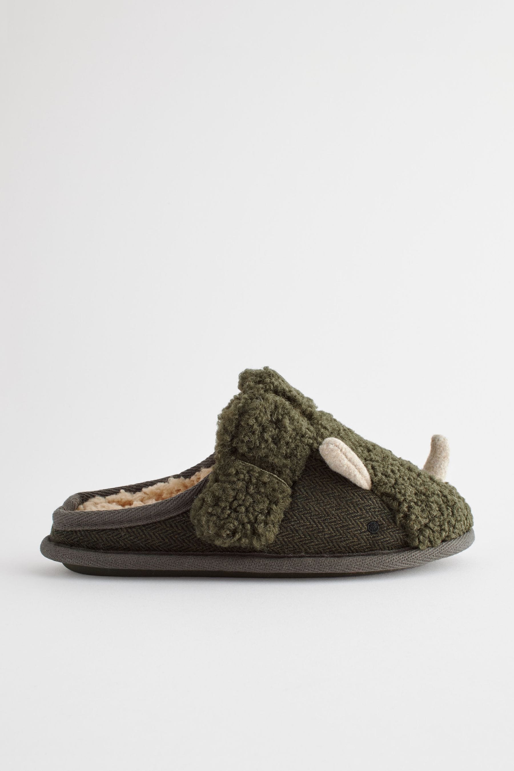 Green Dino Mule Slippers