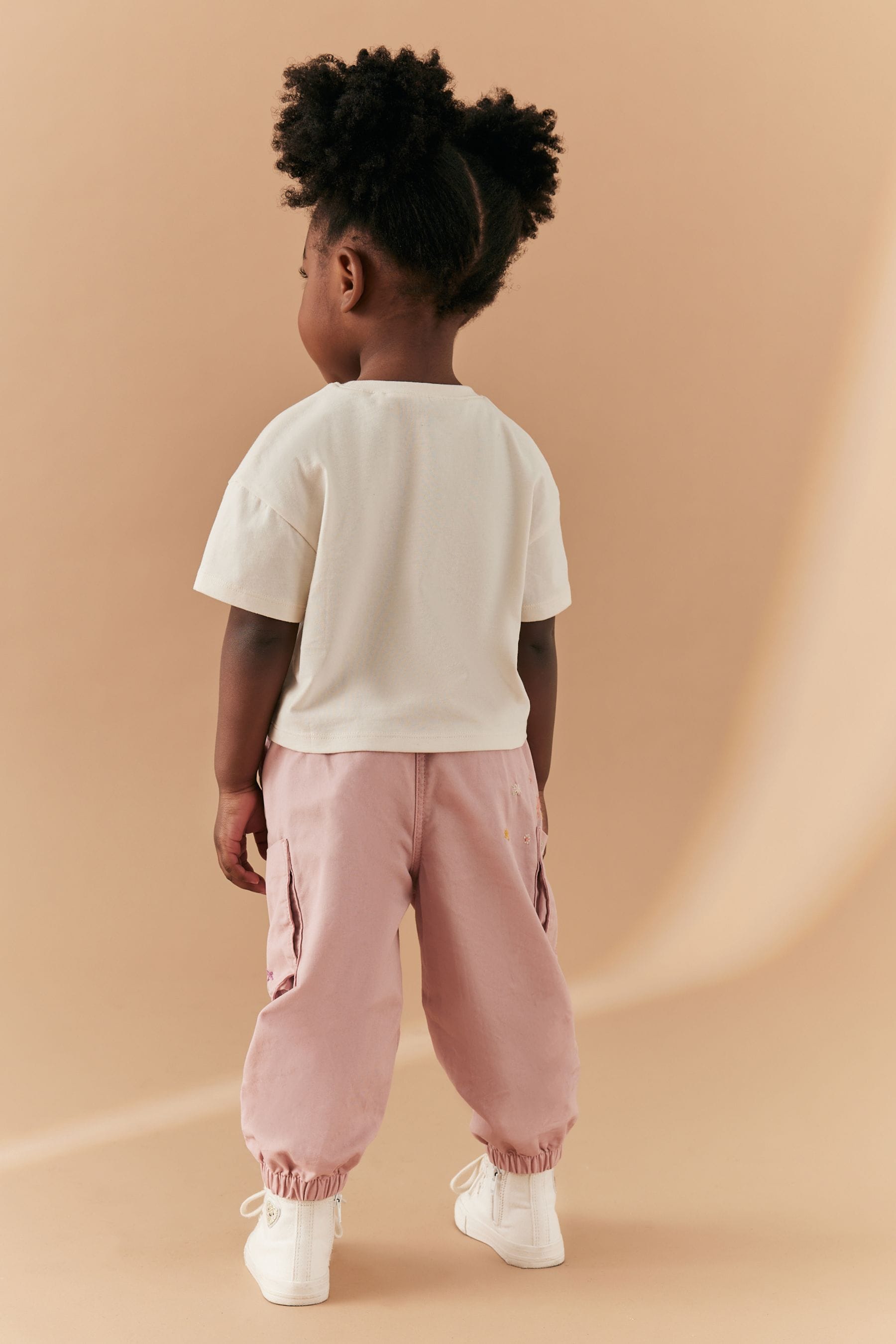 Pink Cargo Trousers and T-Shirt Set (3mths-7yrs)