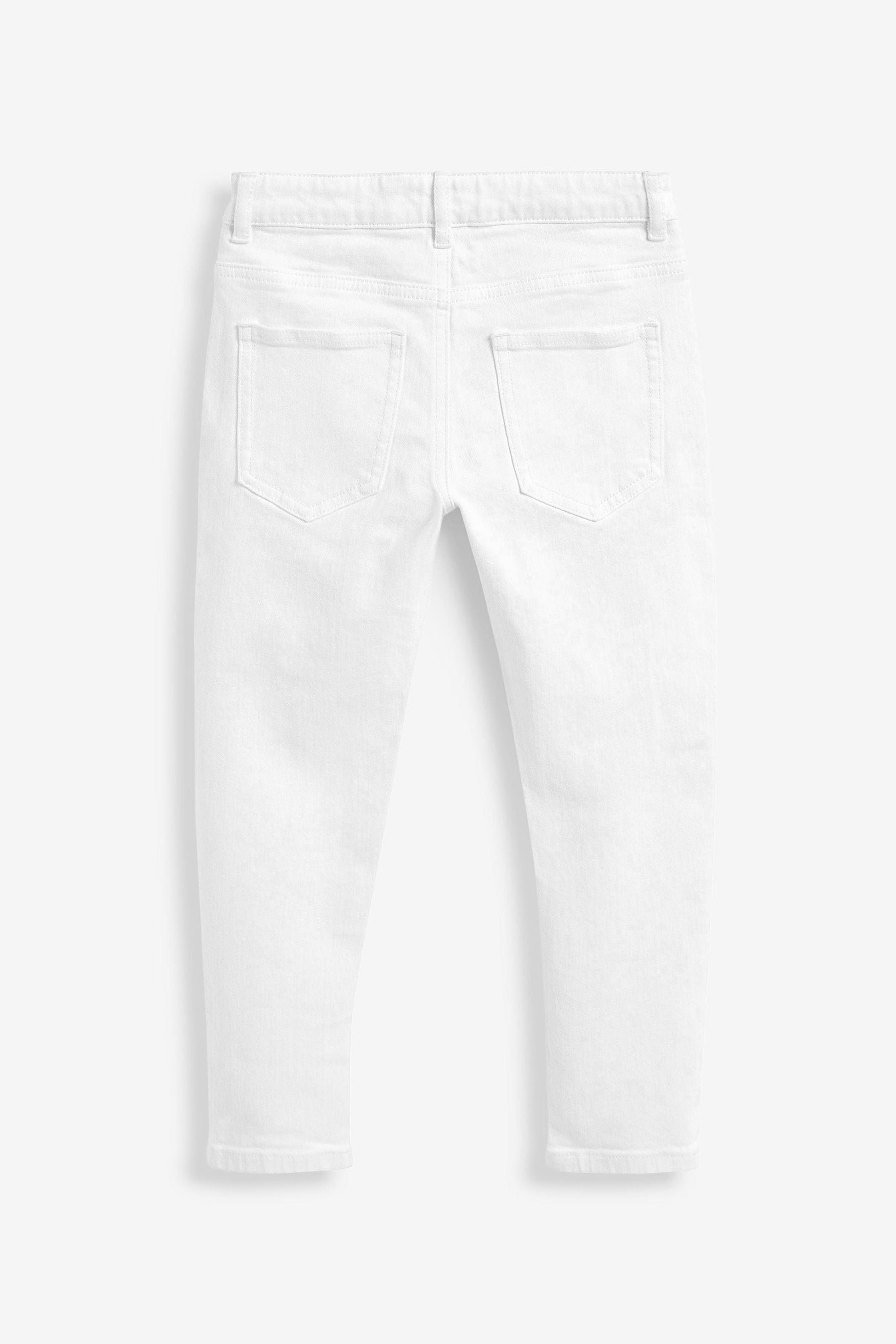 White Skinny Fit Five Pocket Jeans (3-17yrs)