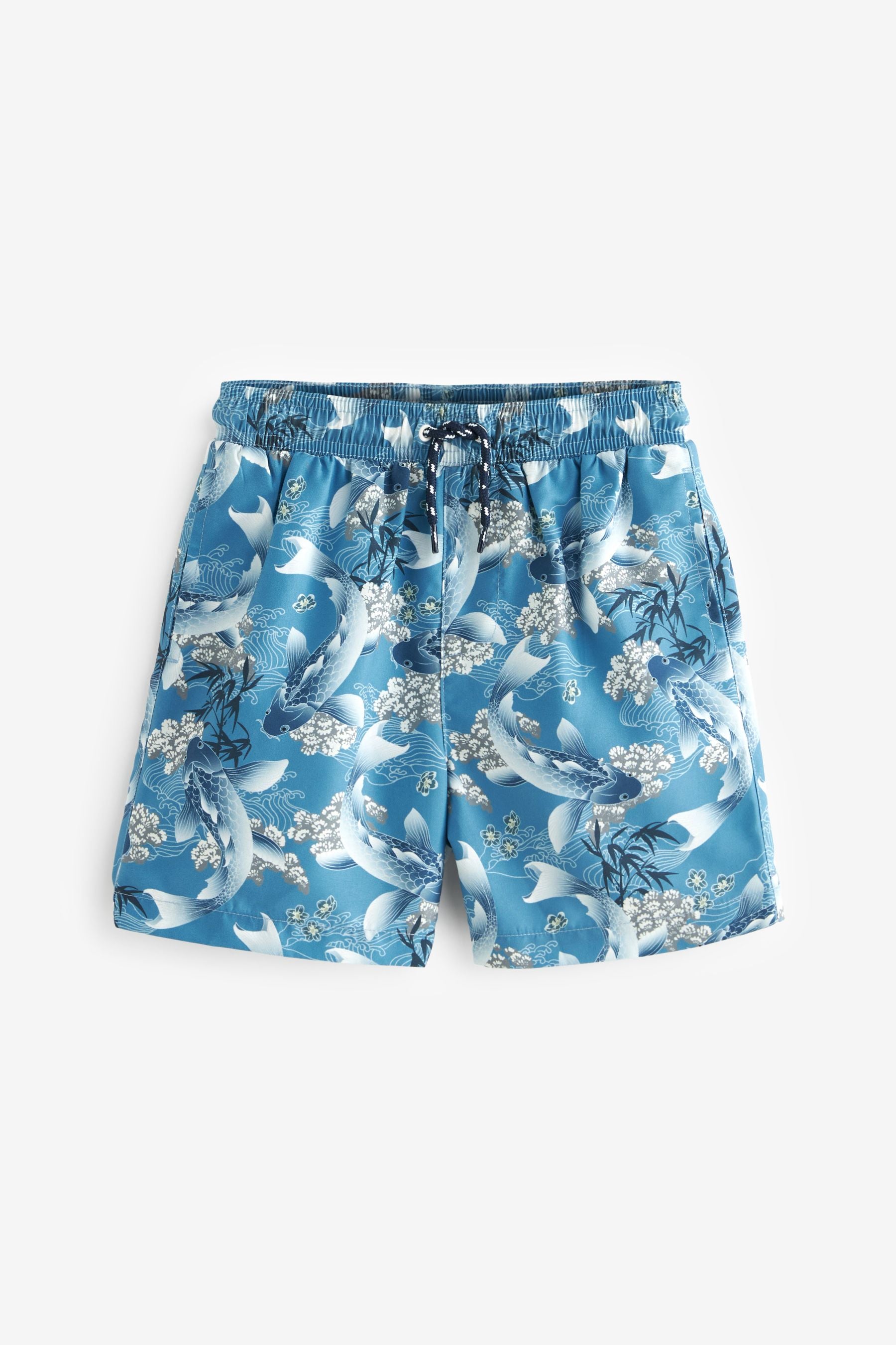 Blue Koi Carp Swim Shorts (3-16yrs)