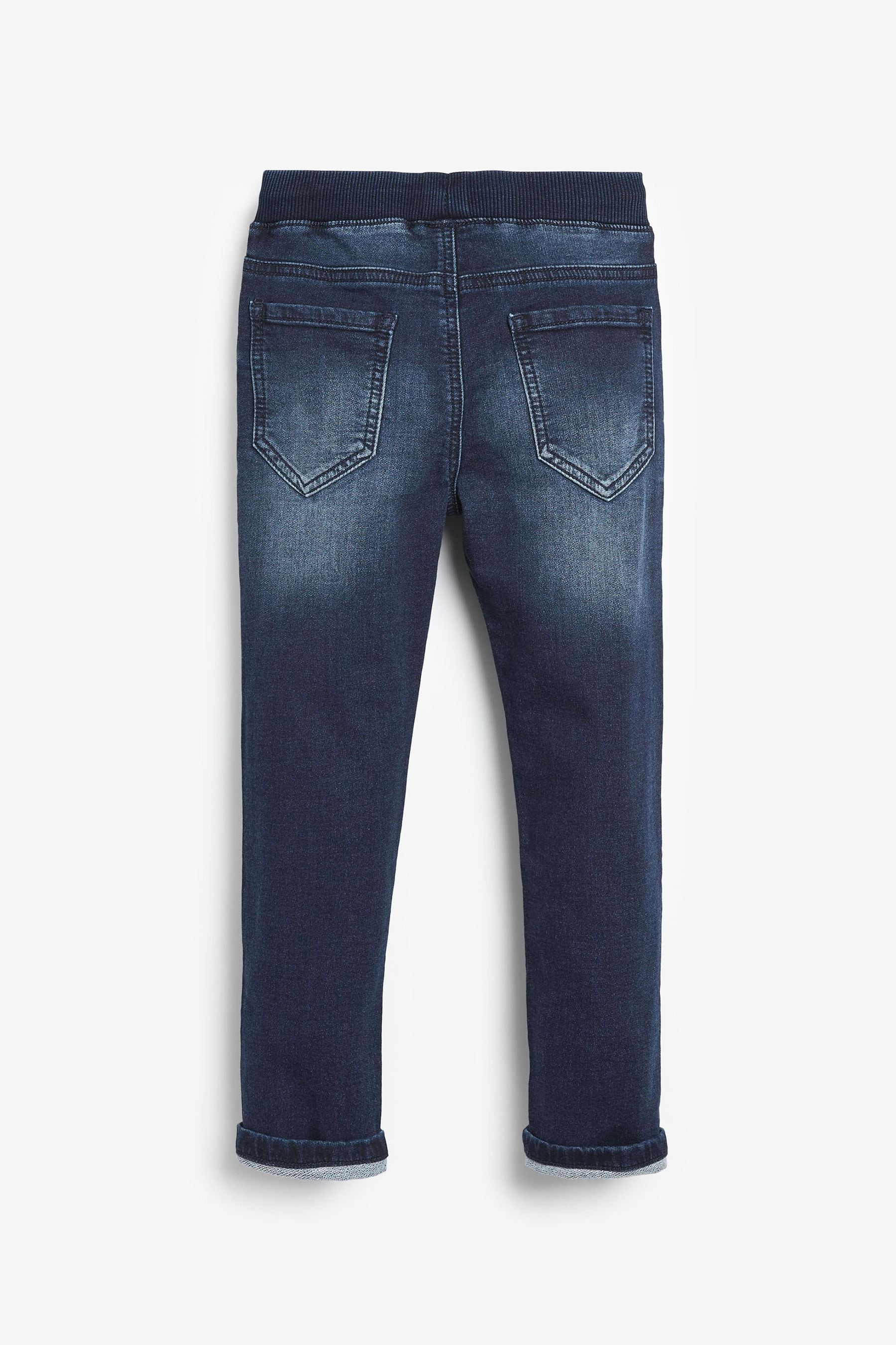 Rib Waist Indigo Jersey Jeans (3-16yrs)