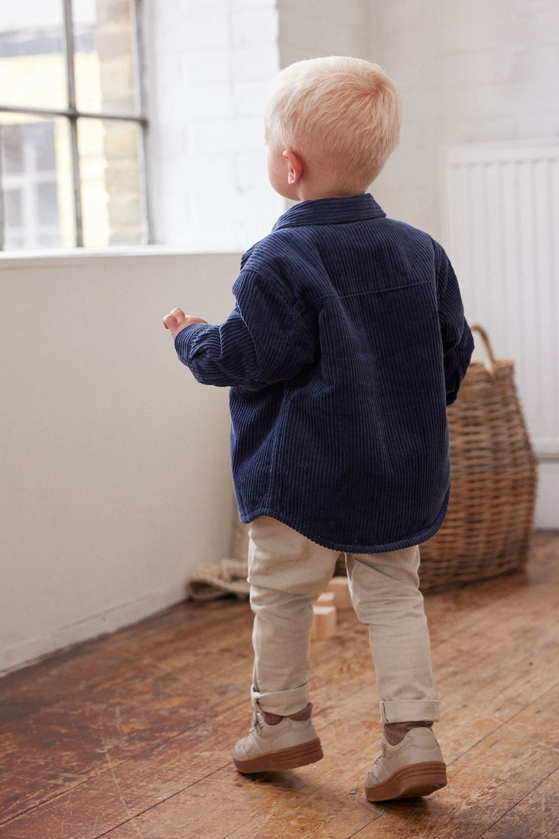 Navy Corduroy Shacket (3mths-12yrs)