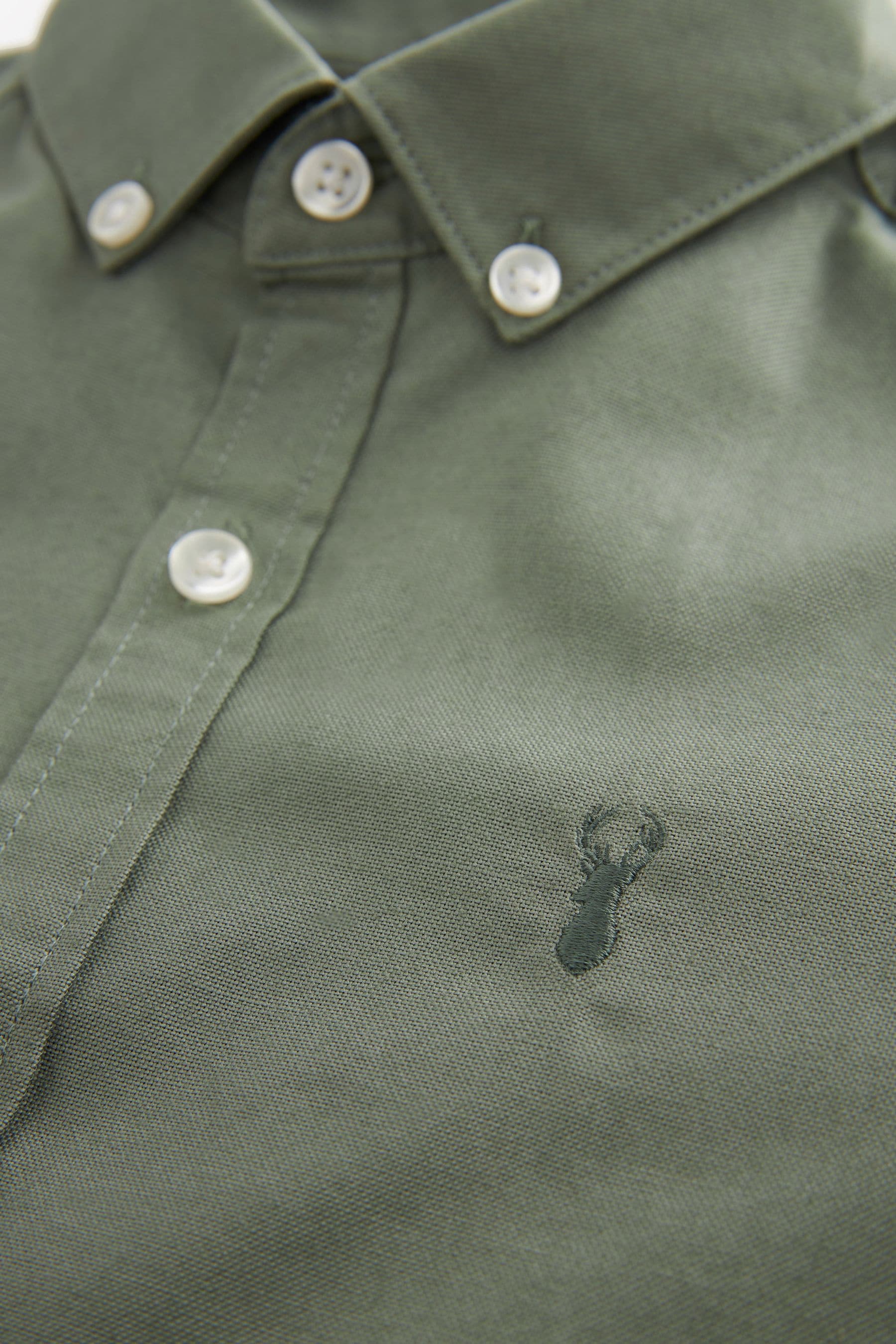 Khaki Green Oxford Shirt (3-16yrs)