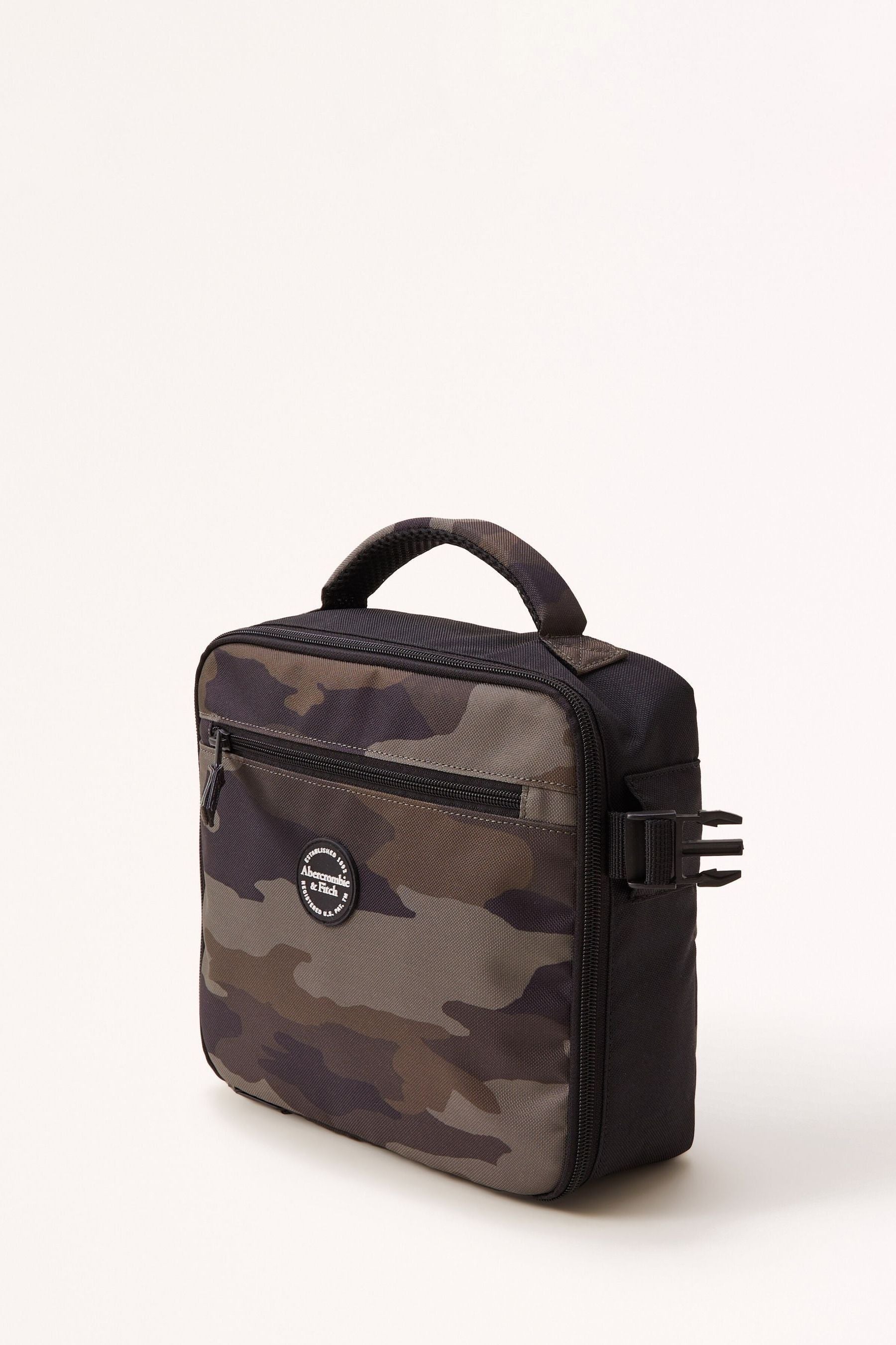 Green Abercrombie & Fitch Green Camo Lunchbox Bag