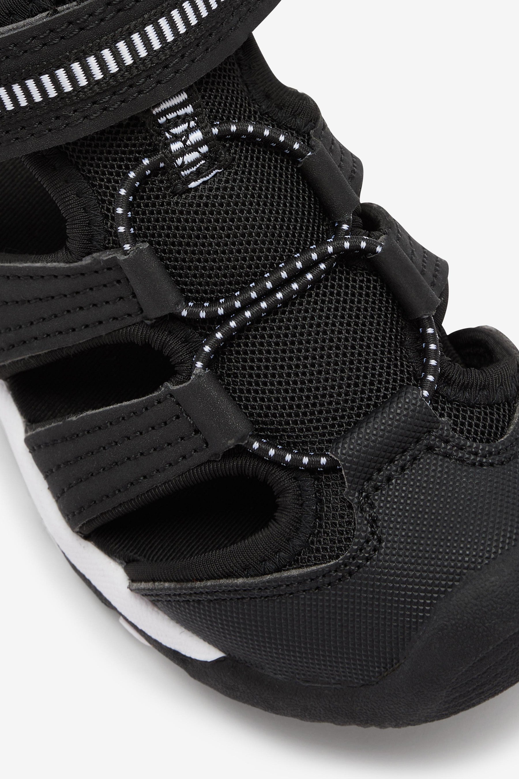 Black Sporty Trekker Sandals