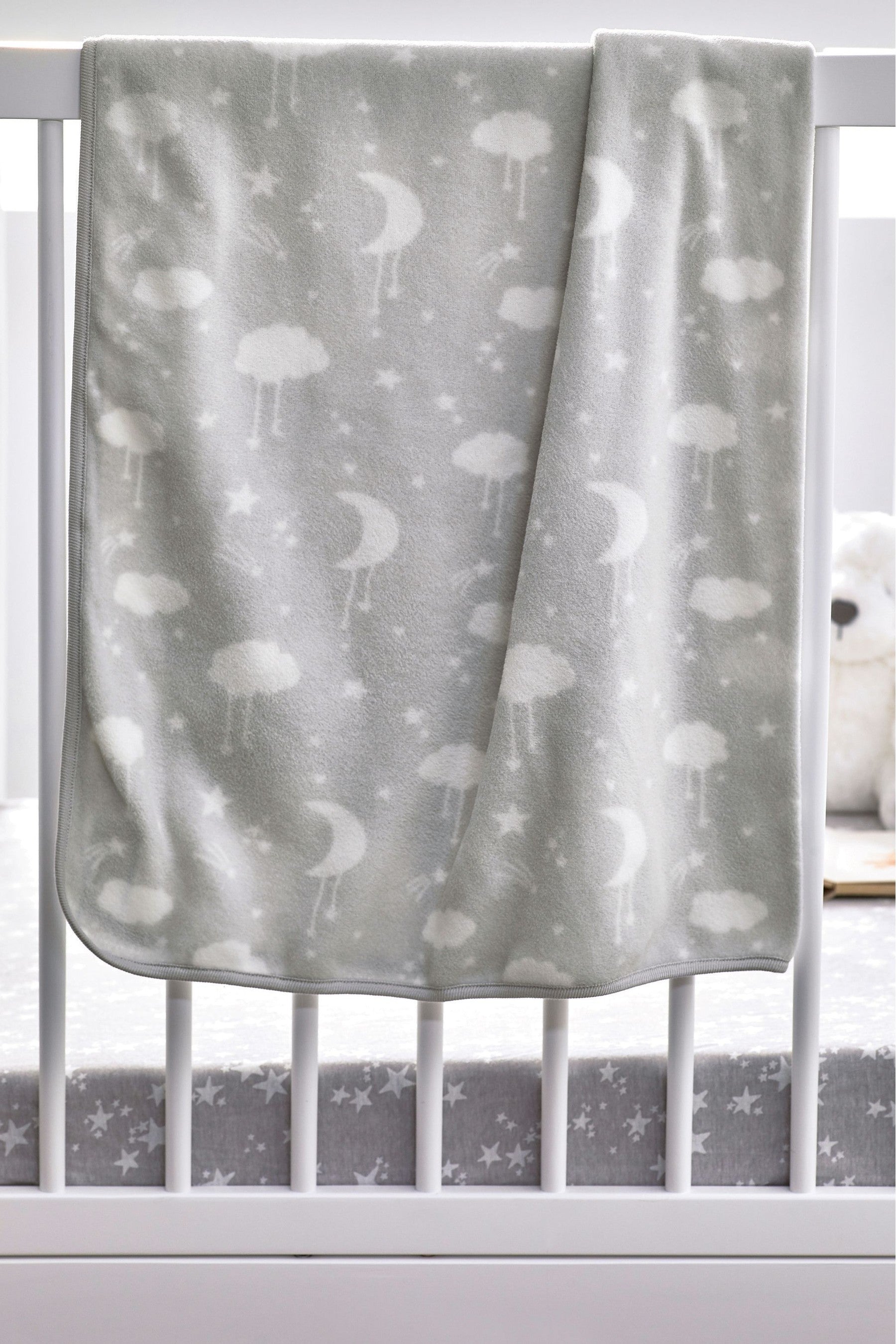 Grey Kids Supersoft Fleece Blanket