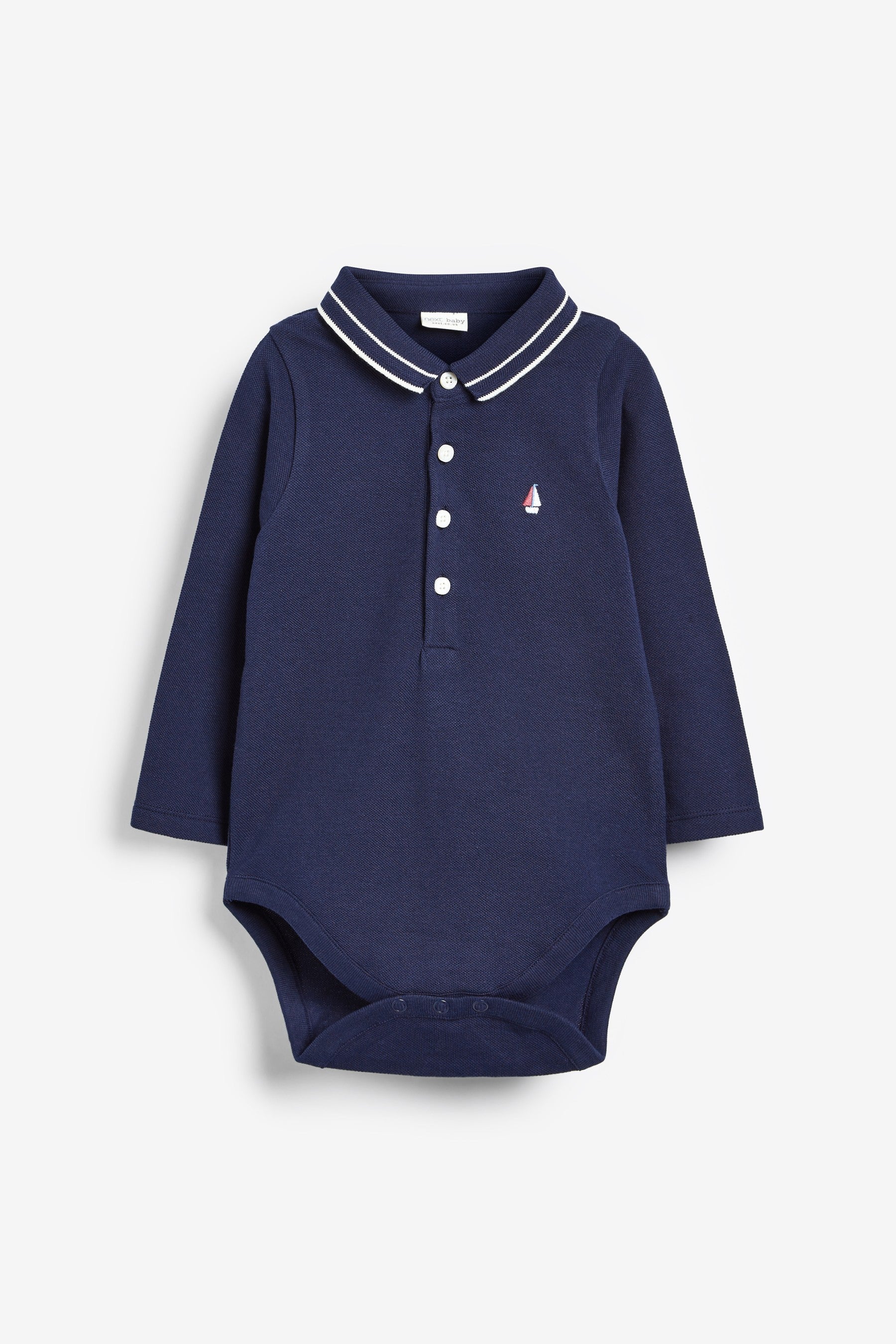 Navy/White 2 Pack Poloshirt Bodysuits