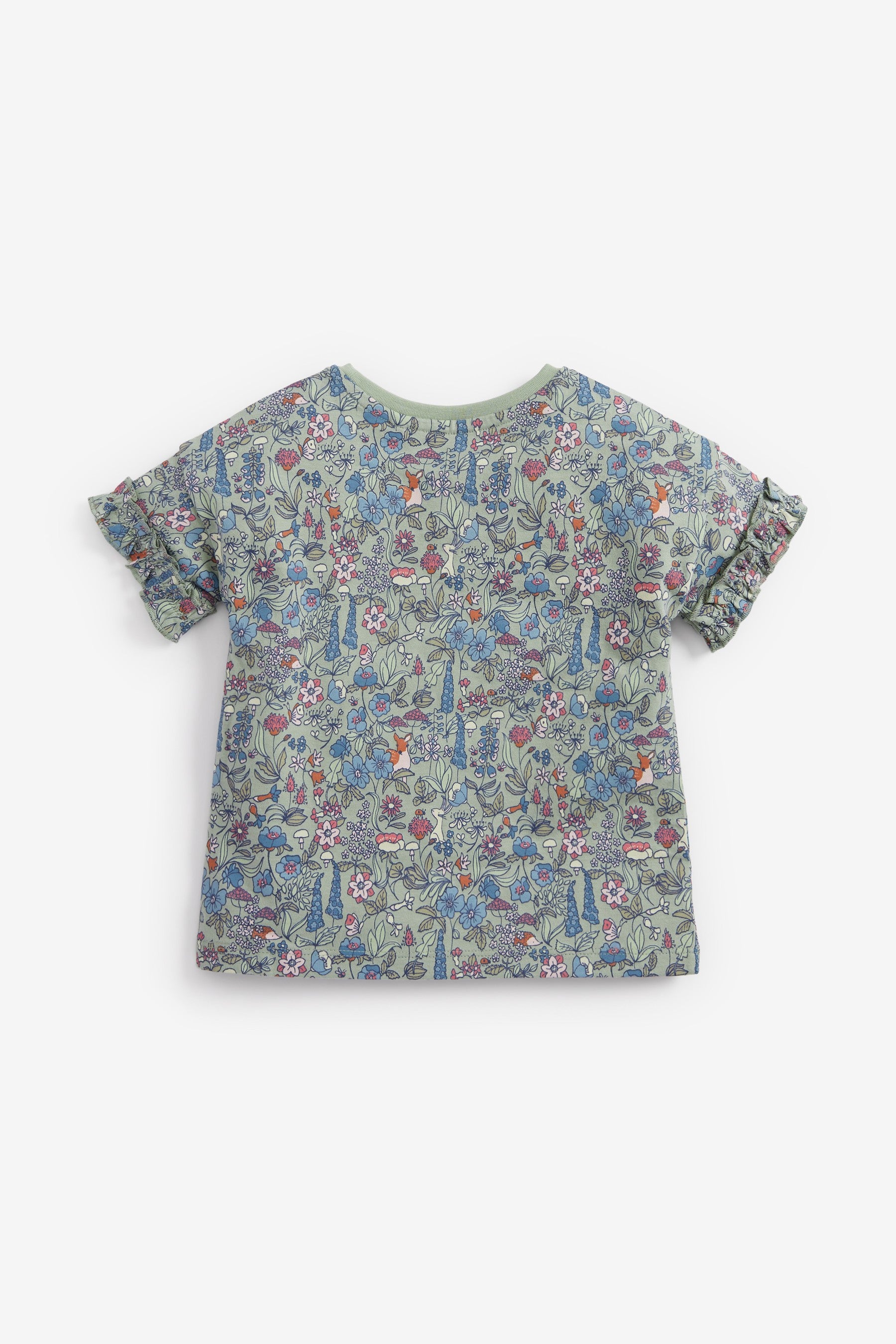 Floral 5 Pack Cotton T-Shirts (3mths-7yrs)