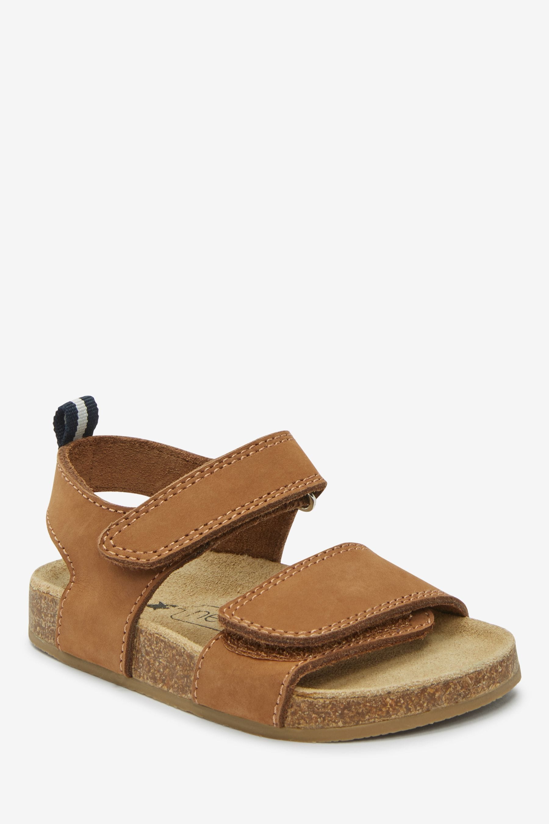 Tan Brown Corkbed Comfort Sandals