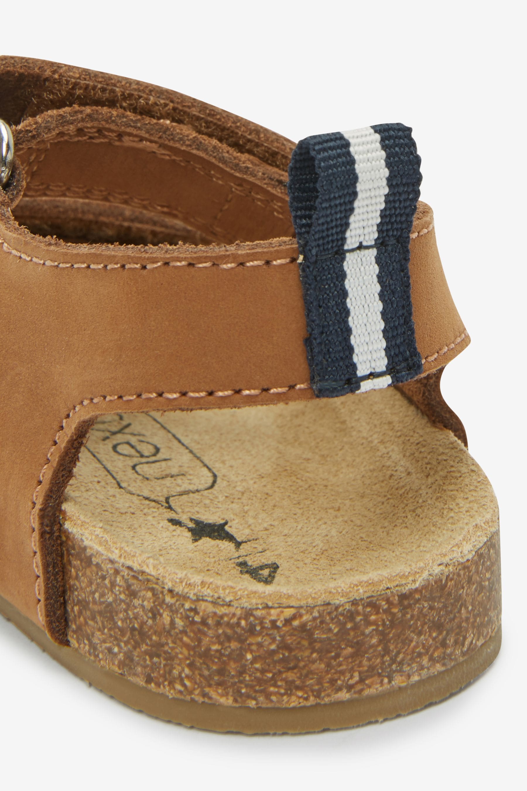Tan Brown Corkbed Comfort Sandals