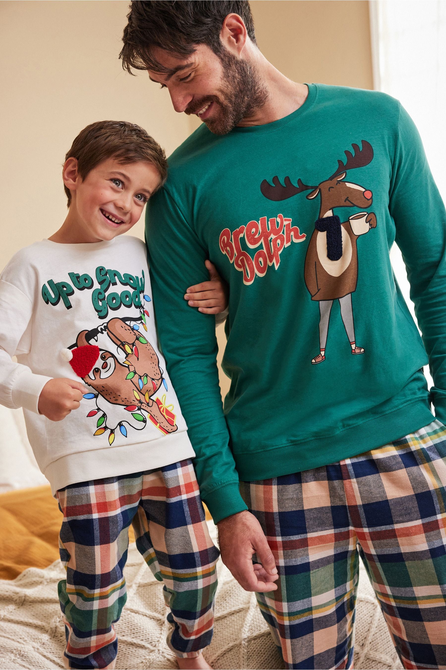 Check Next Kids Matching Family Festive Friend Pyjamas (9mths-16yrs)