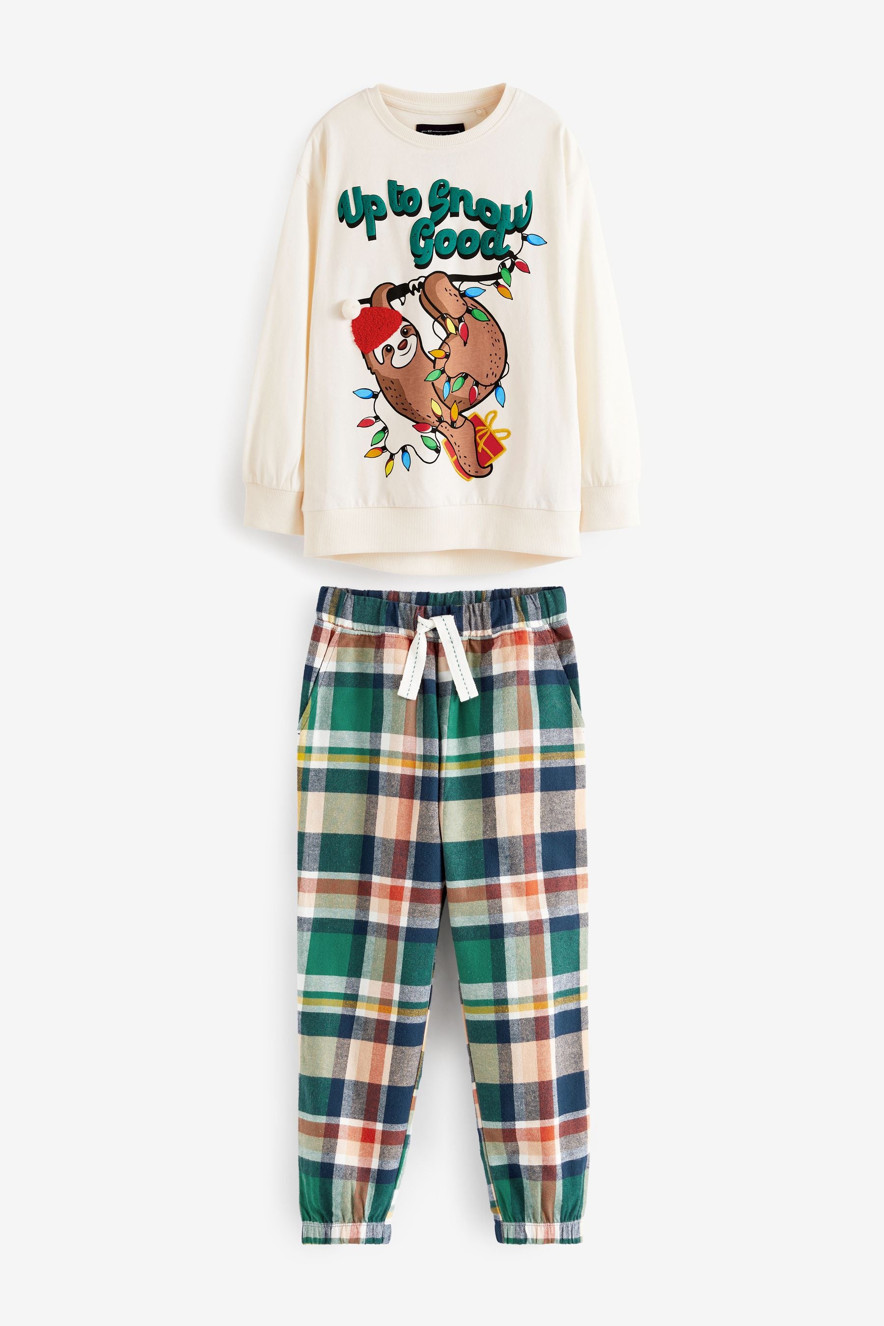 Check Next Kids Matching Family Festive Friend Pyjamas (9mths-16yrs)