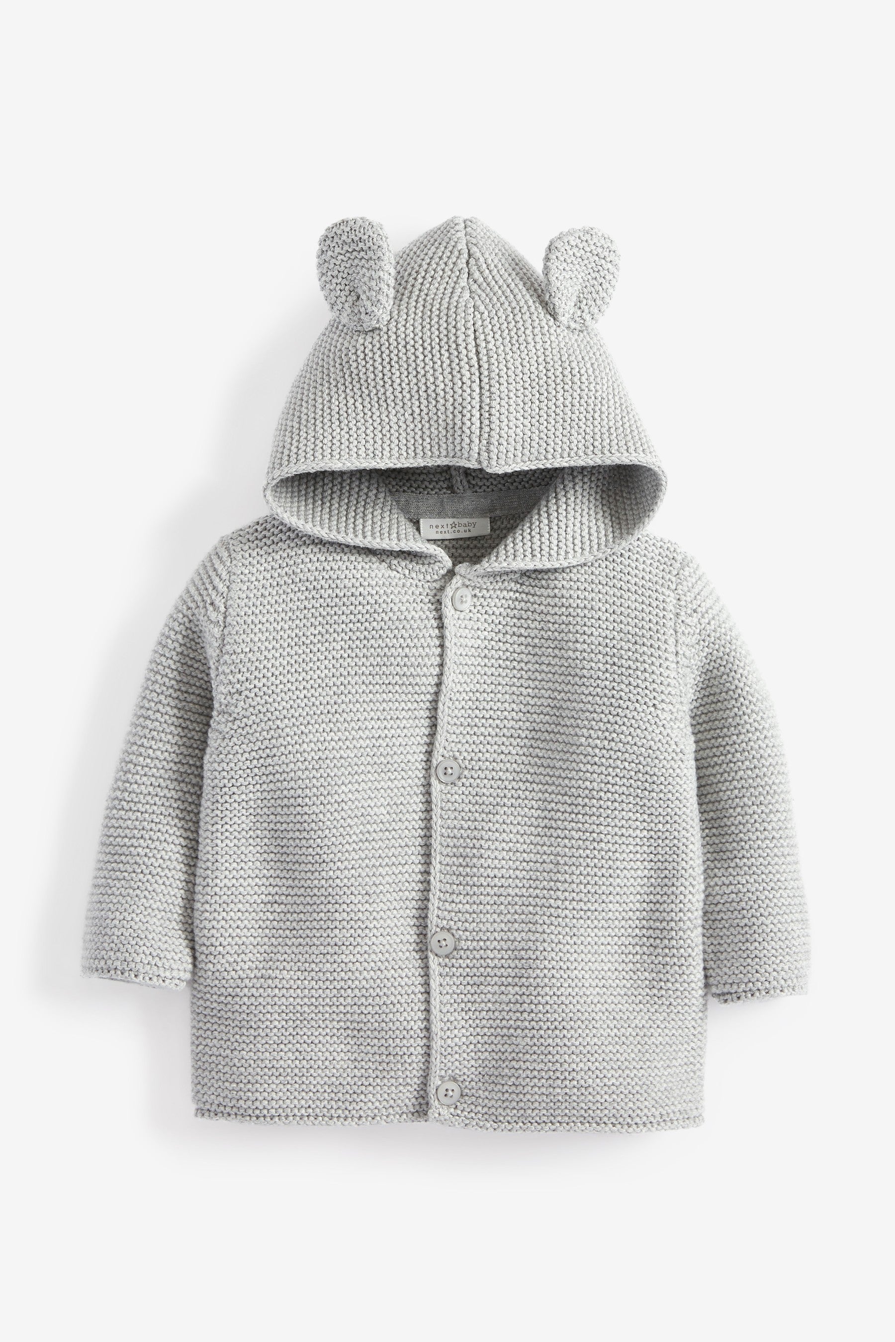 Grey Baby Hooded Baby Cardigan (0mths-3yrs)