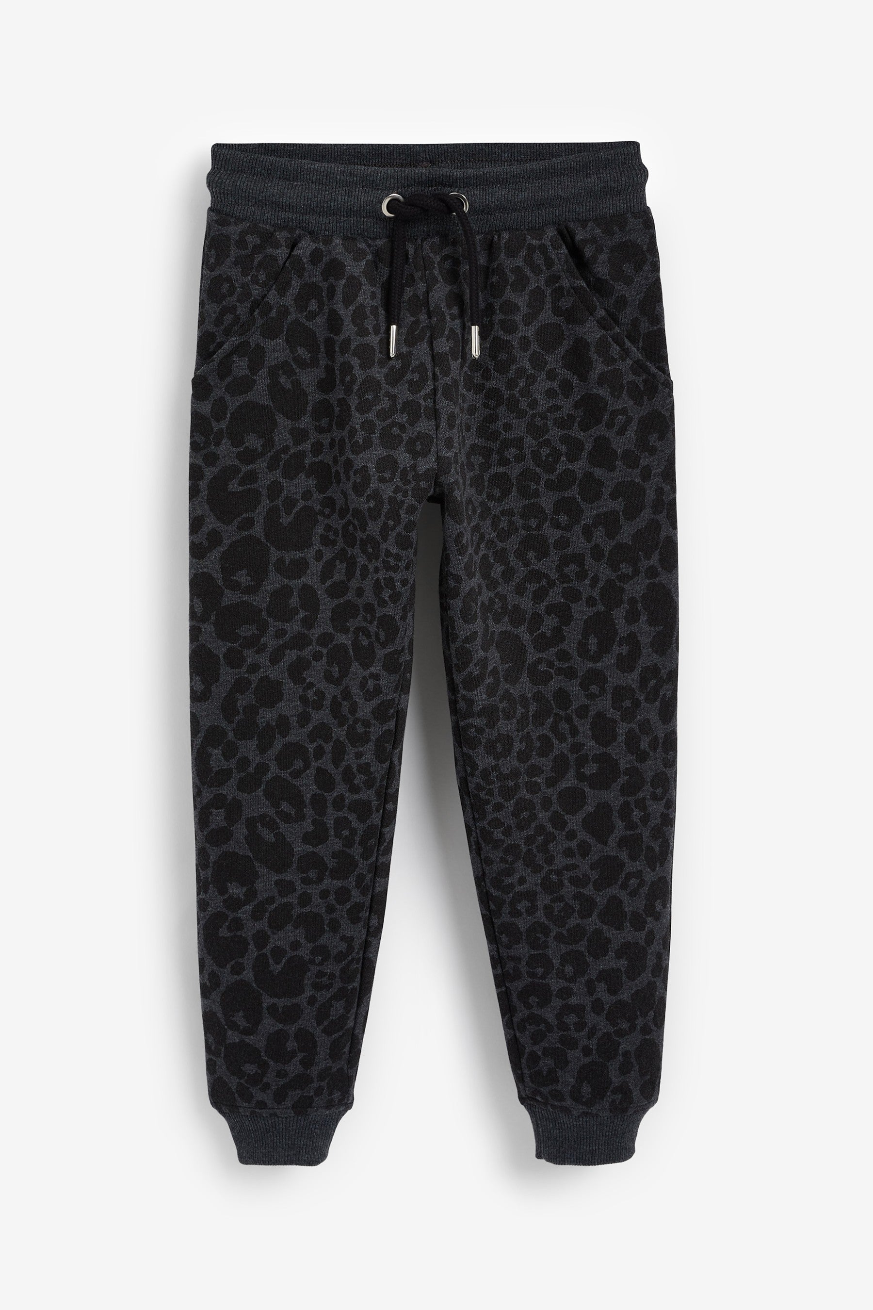 Black Animal Print/Blush Pink 2 Pack Joggers (3-16yrs)