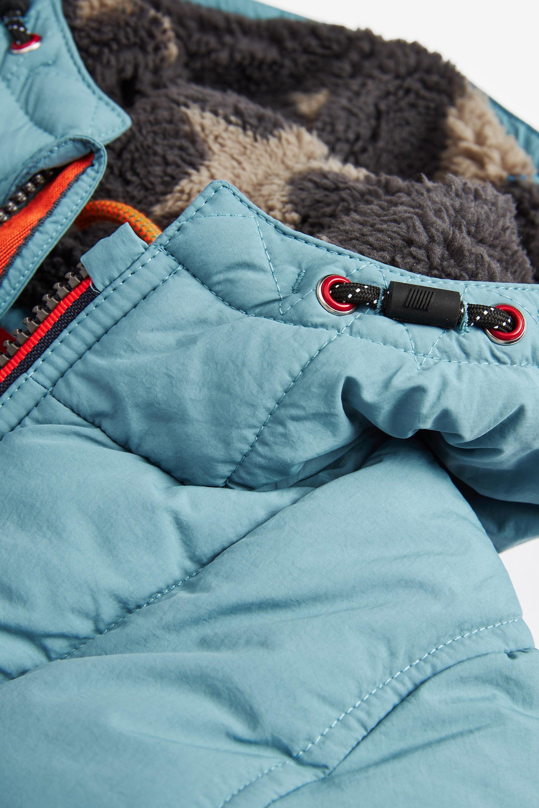 Blue Longline Padded Coat (3mths-7yrs)