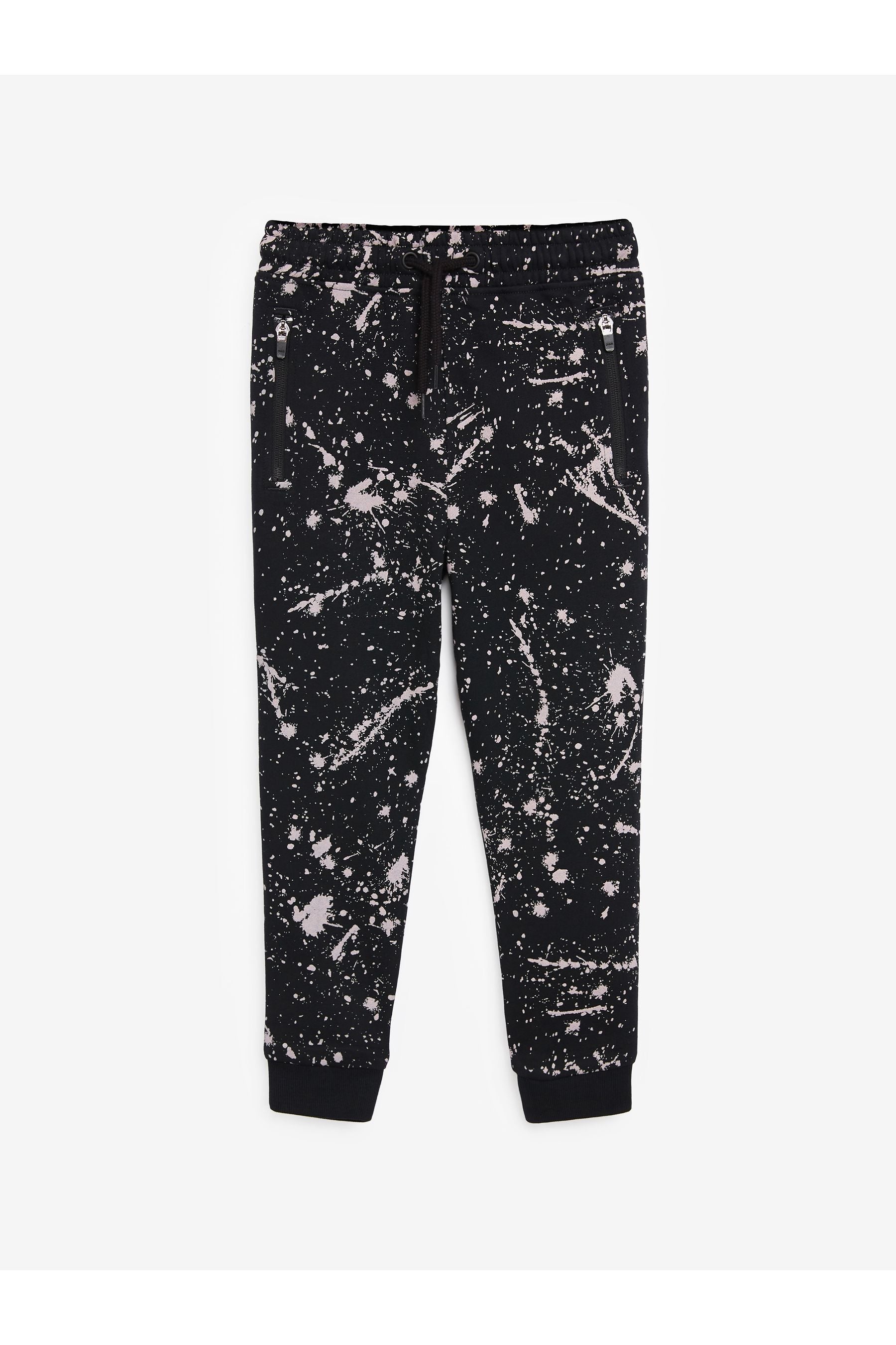 Black/Green 2 Pack Splat Print Joggers (3-16yrs)