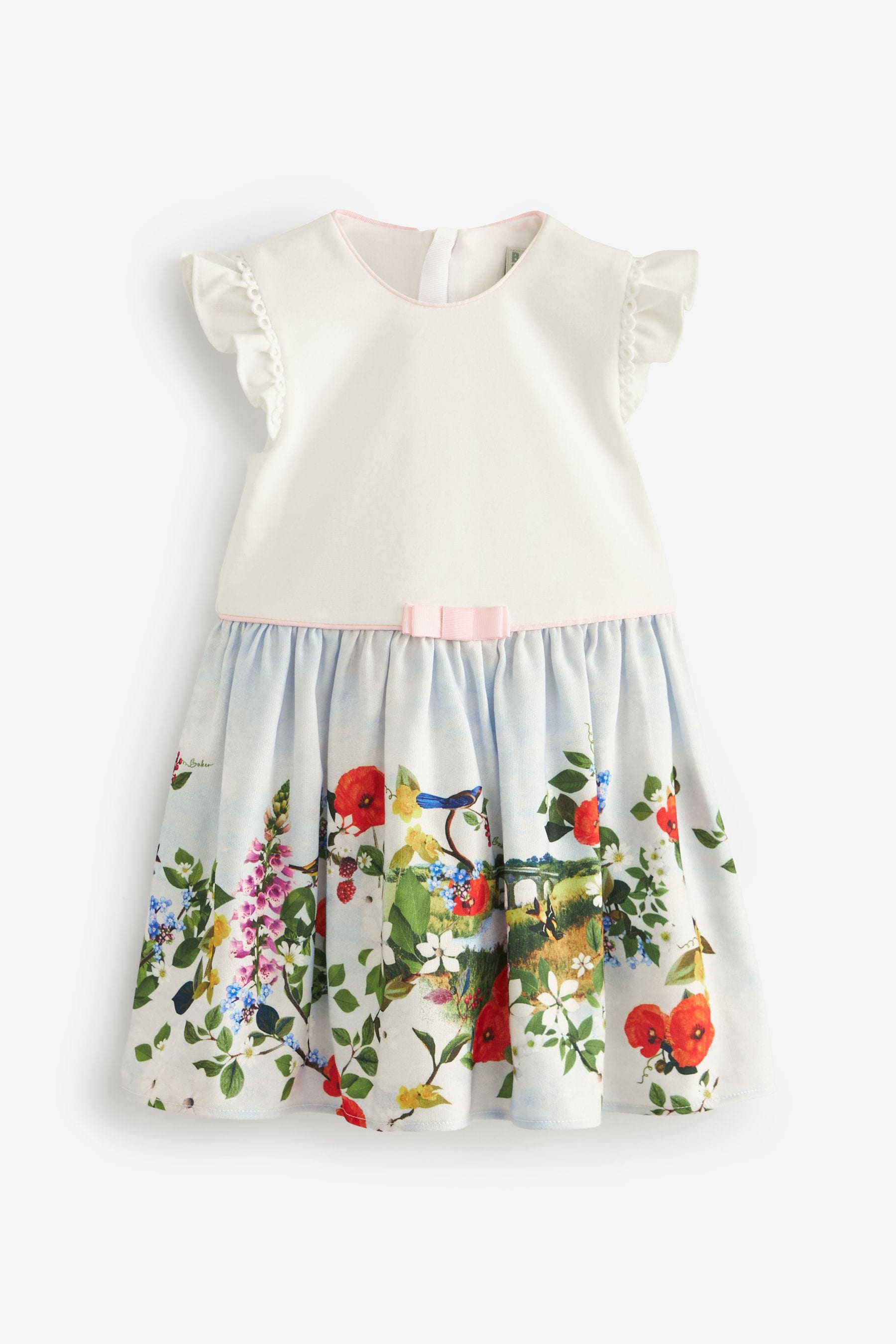 White Baker by Ted Baker Floral 2-in-1 Dress