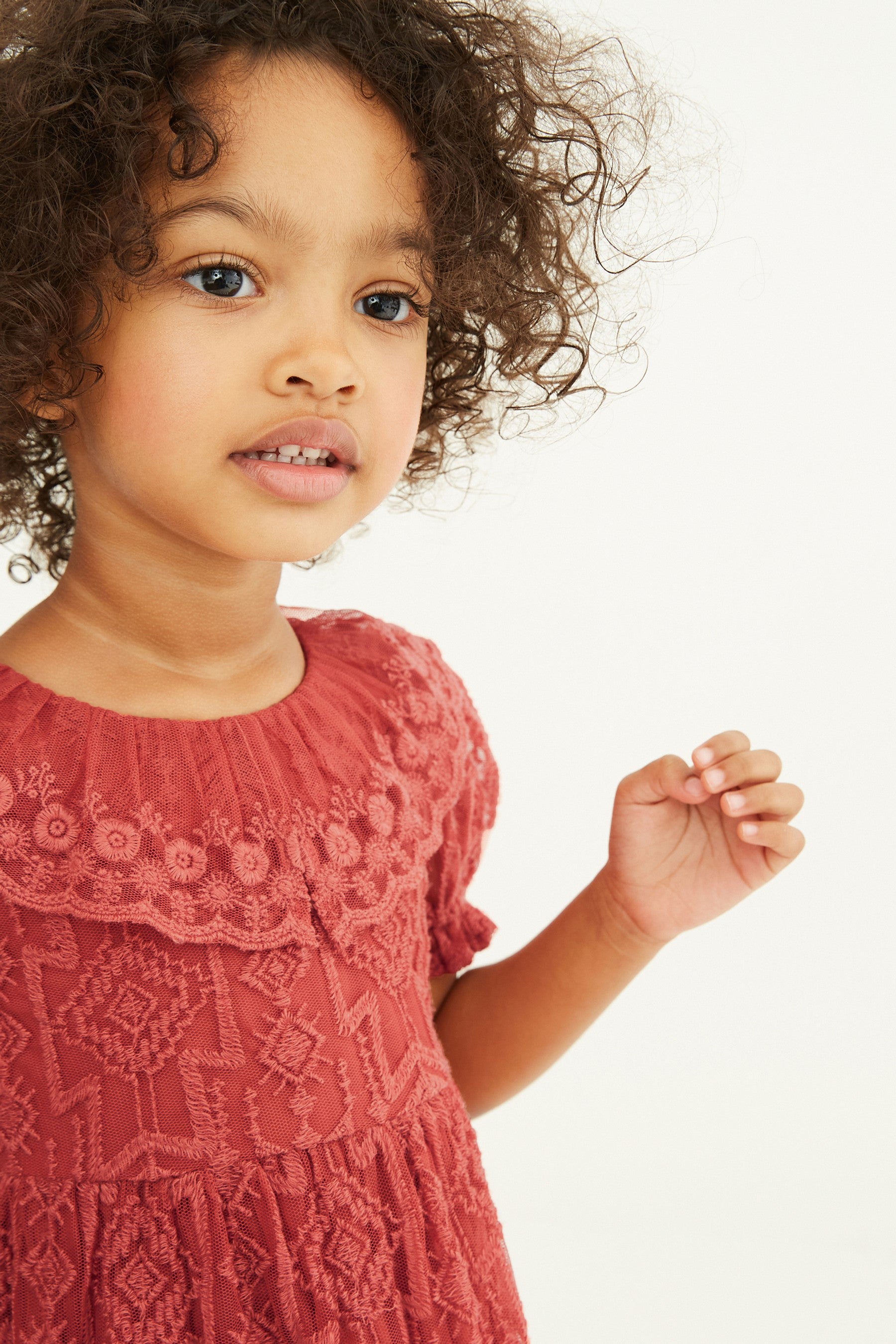 Rust Brown Lace Dress (3mths-7yrs)