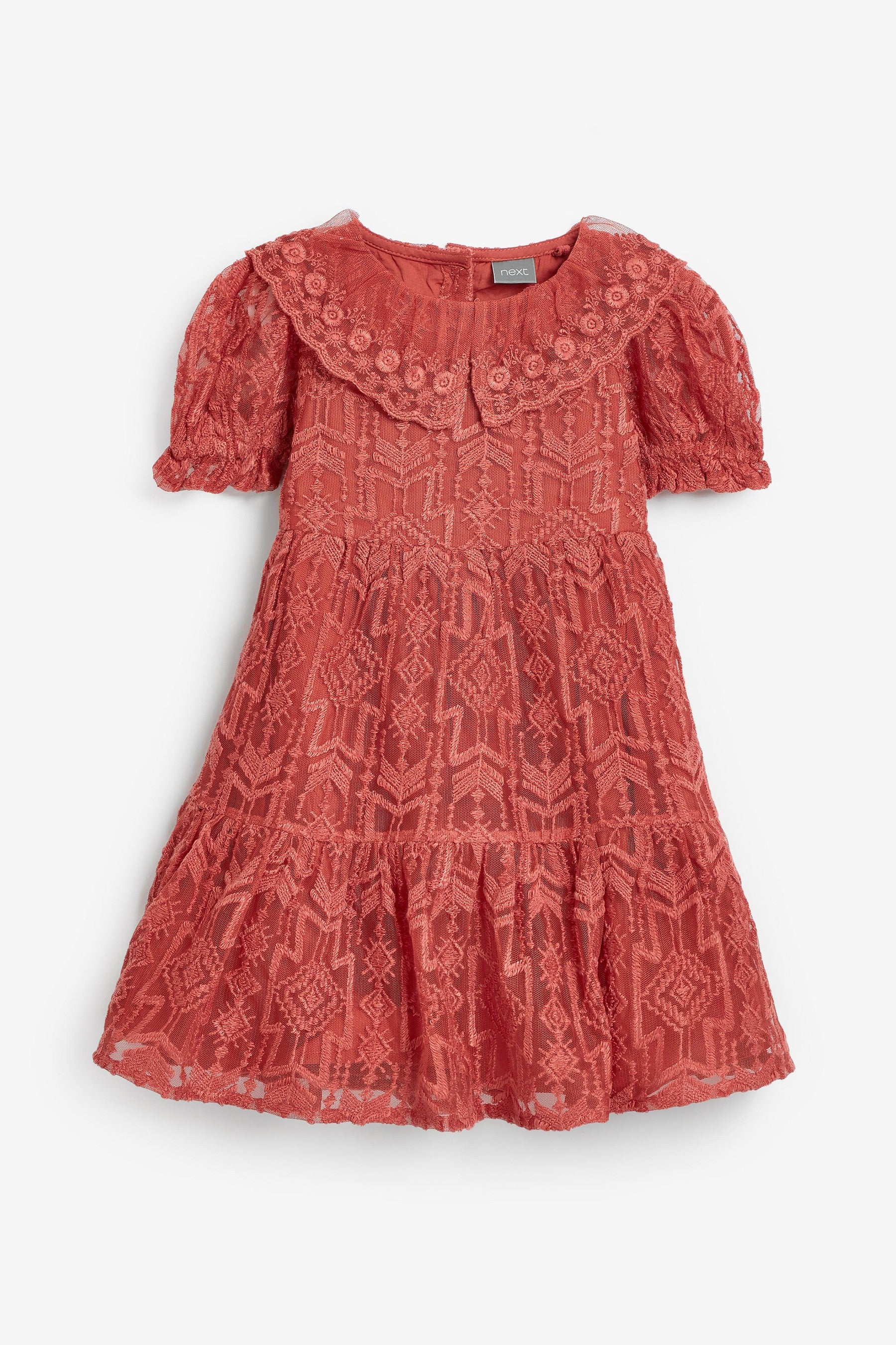 Rust Brown Lace Dress (3mths-7yrs)