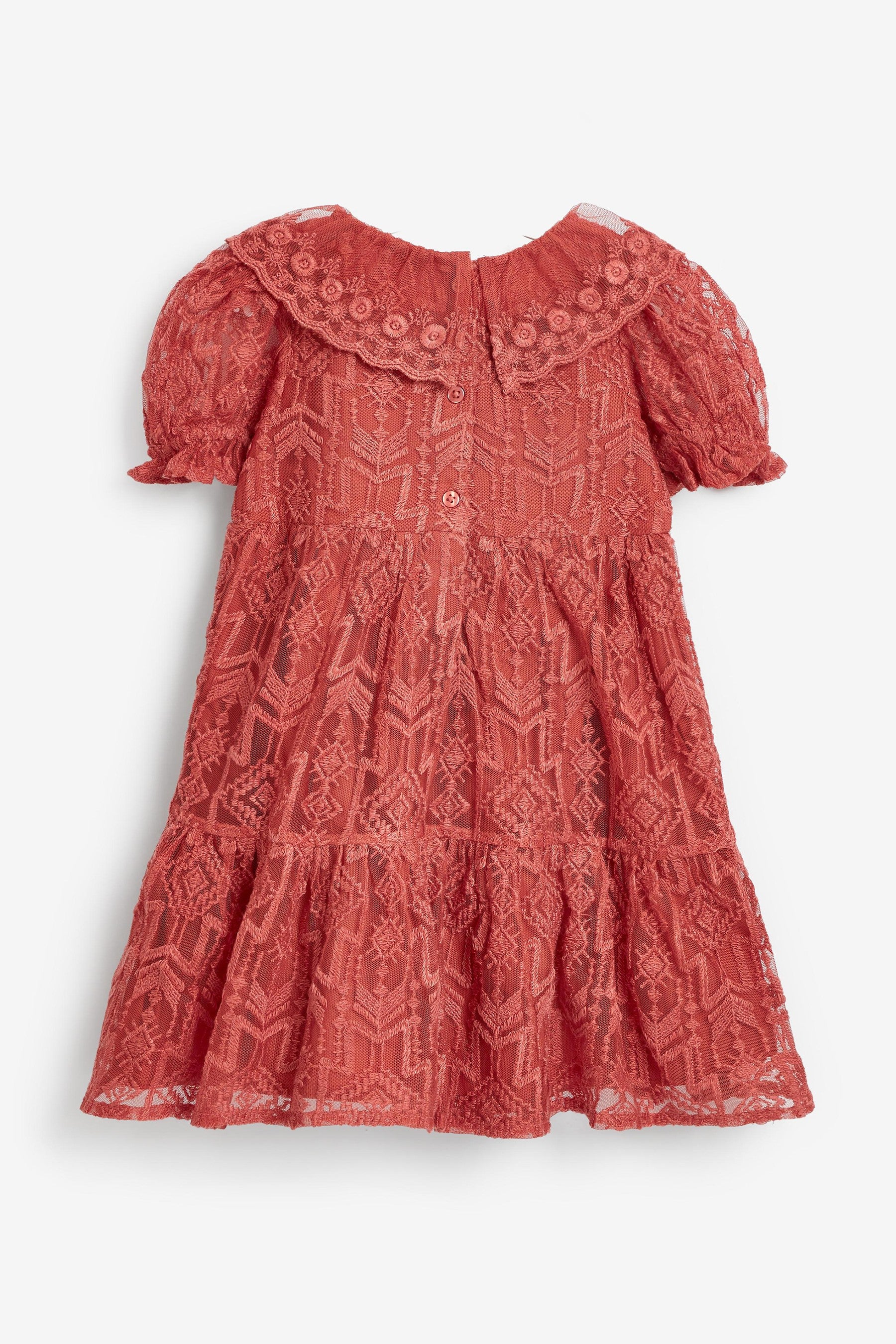 Rust Brown Lace Dress (3mths-7yrs)