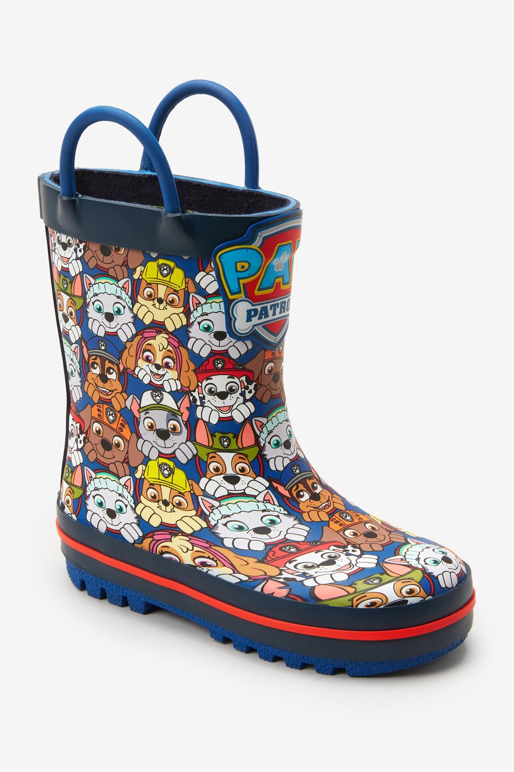 Navy PAW Patrol Handle Wellies