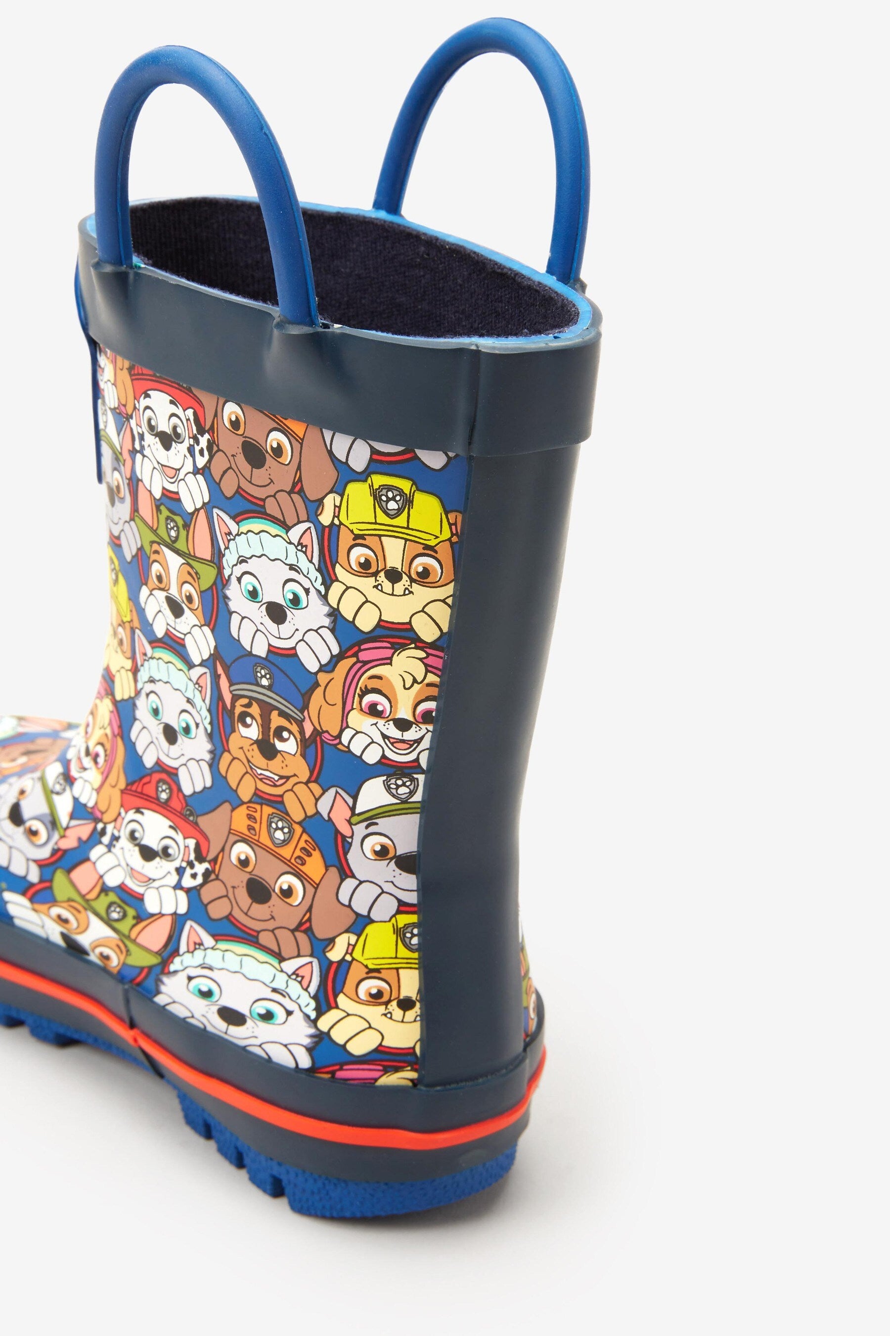 Navy PAW Patrol Handle Wellies