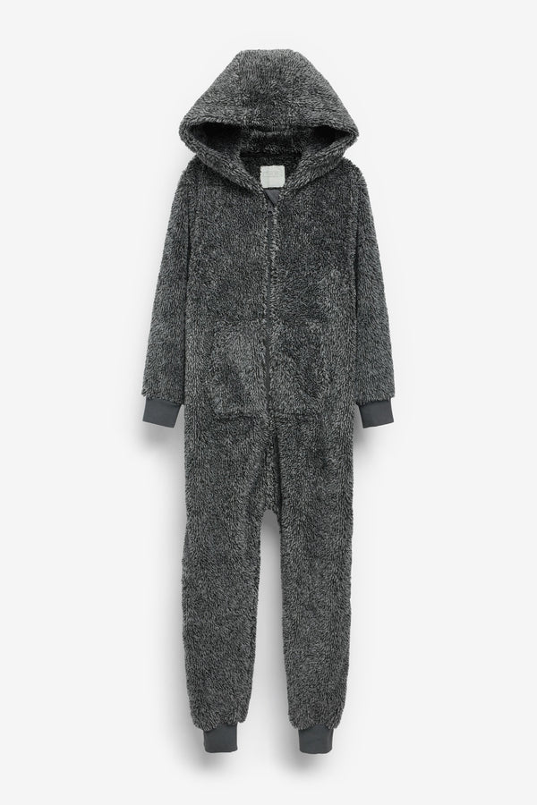 Grey Soft Touch Fleece All-In-One (3-16yrs)