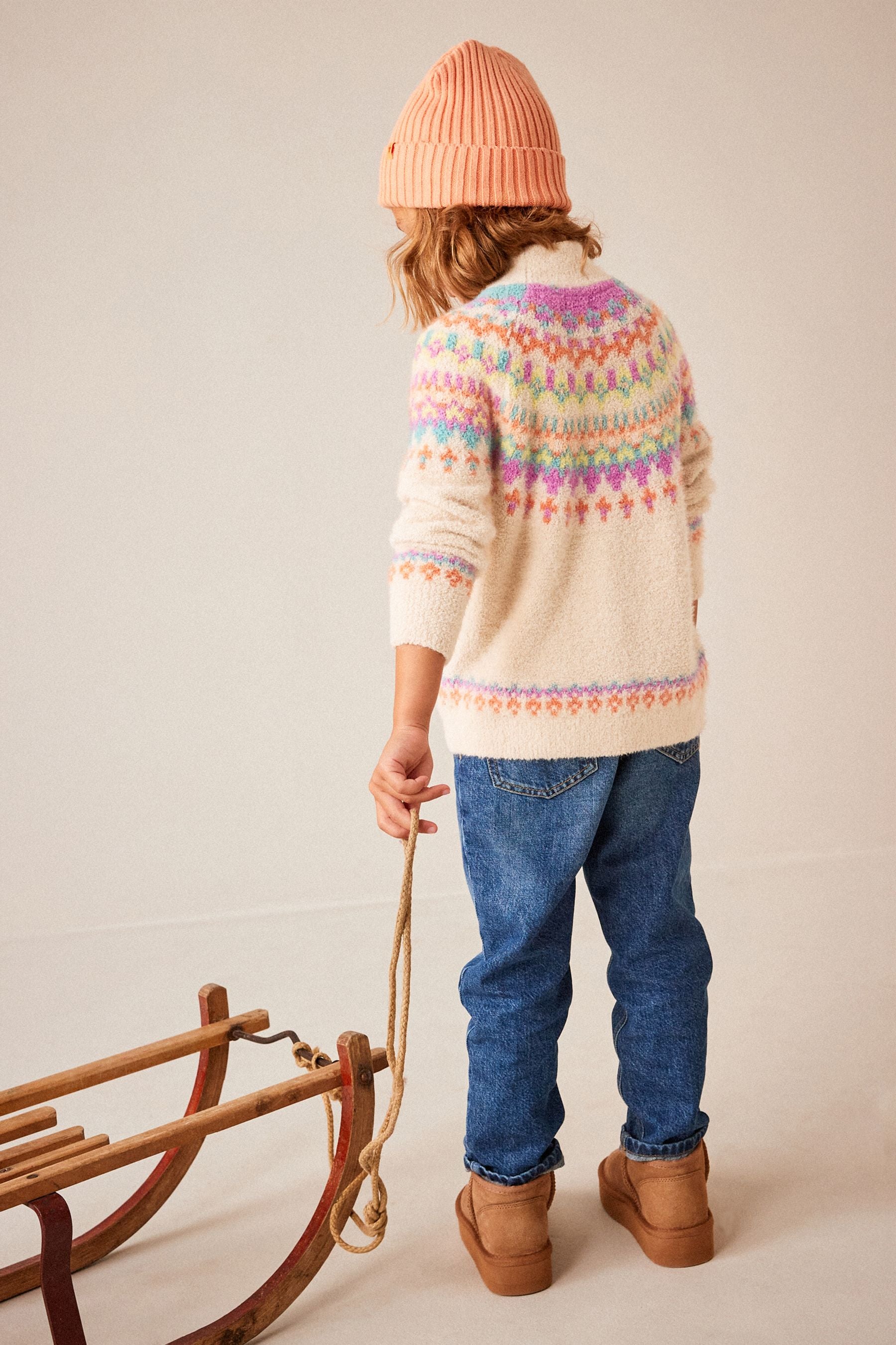 Multicolour Fairisle Pattern Jumper (3-16yrs)