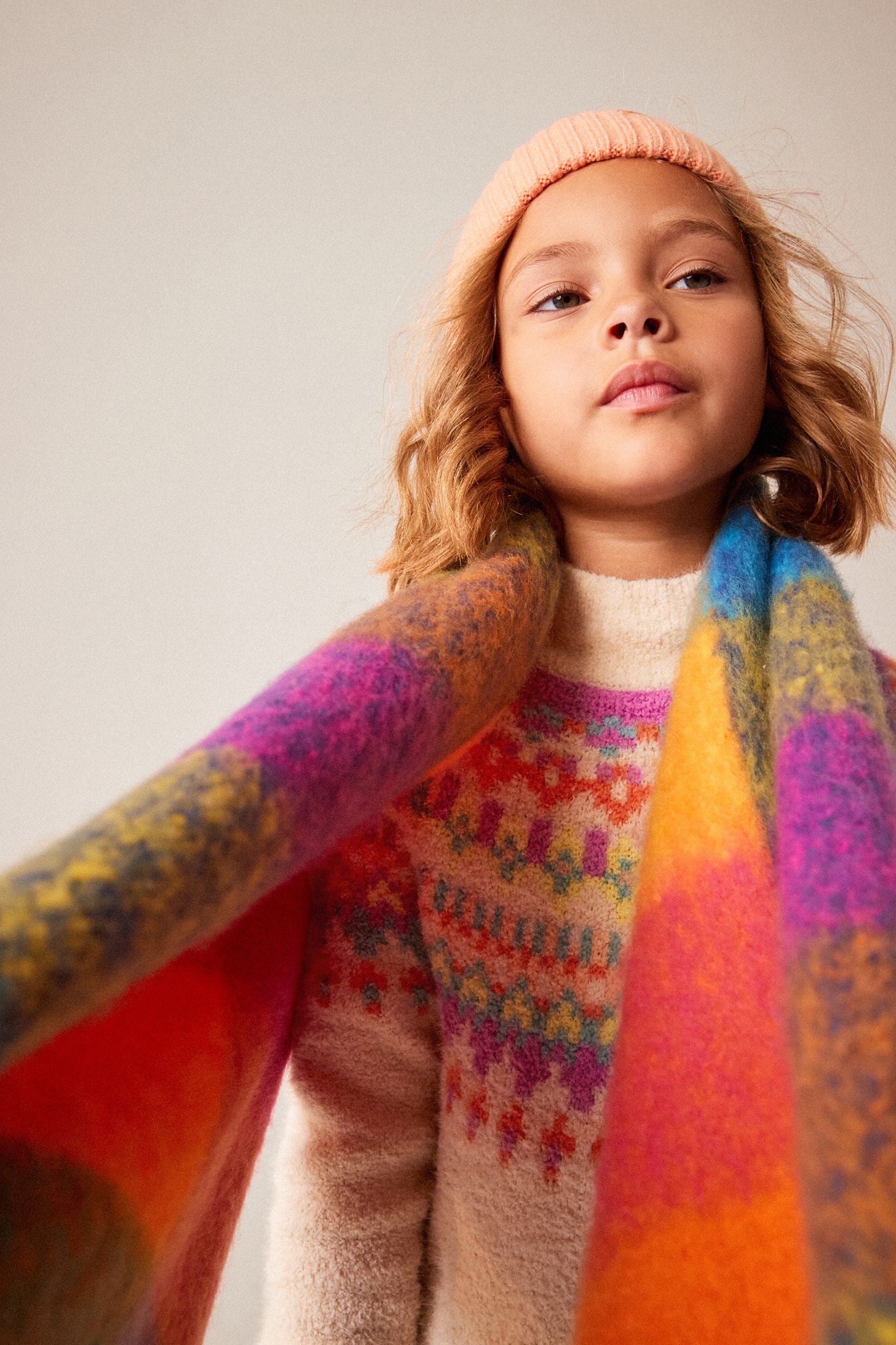 Multicolour Fairisle Pattern Jumper (3-16yrs)