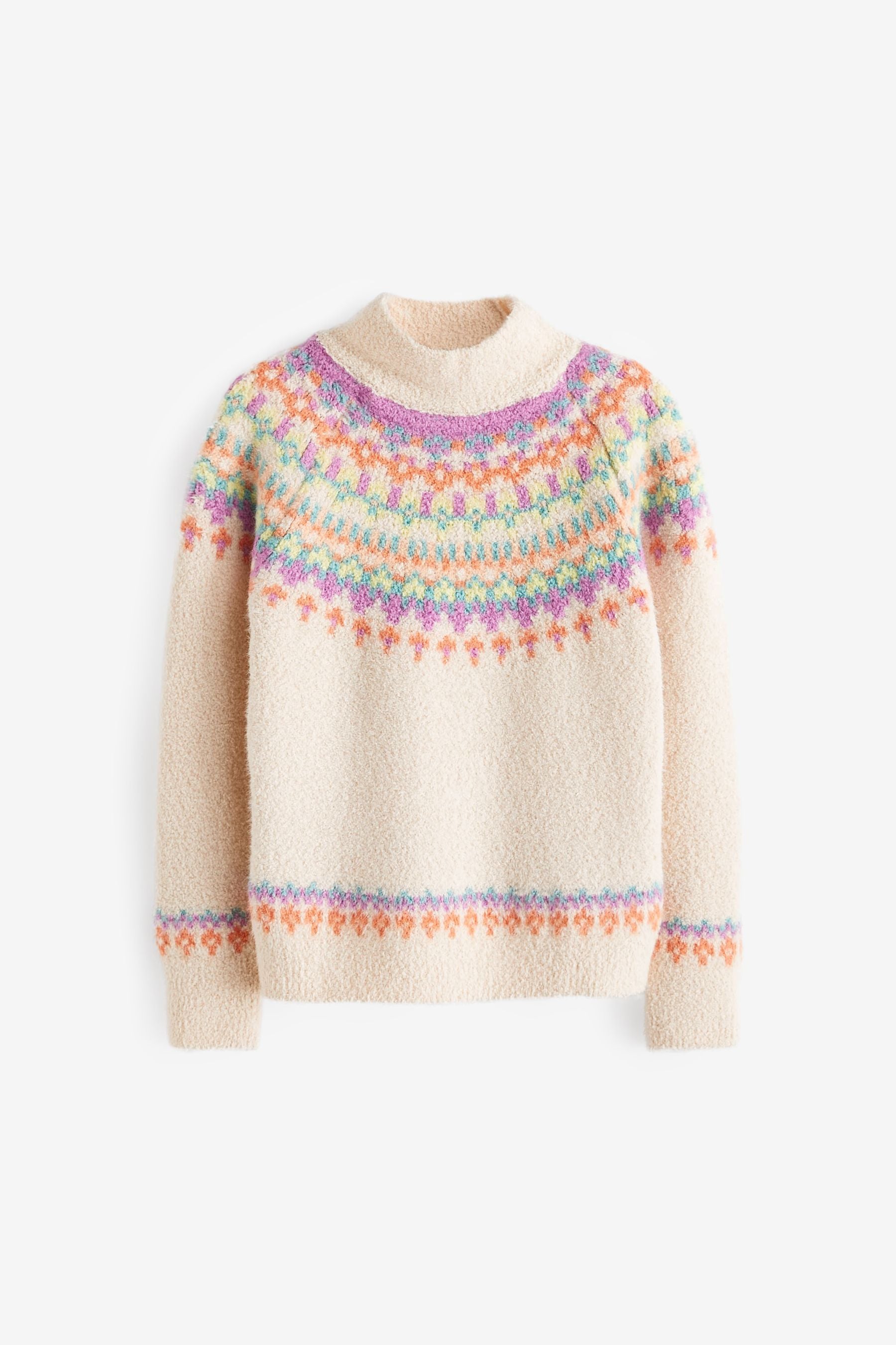 Multicolour Fairisle Pattern Jumper (3-16yrs)