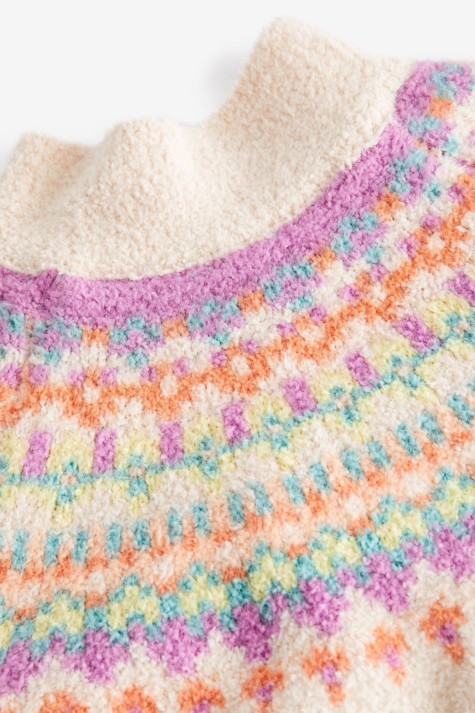 Multicolour Fairisle Pattern Jumper (3-16yrs)