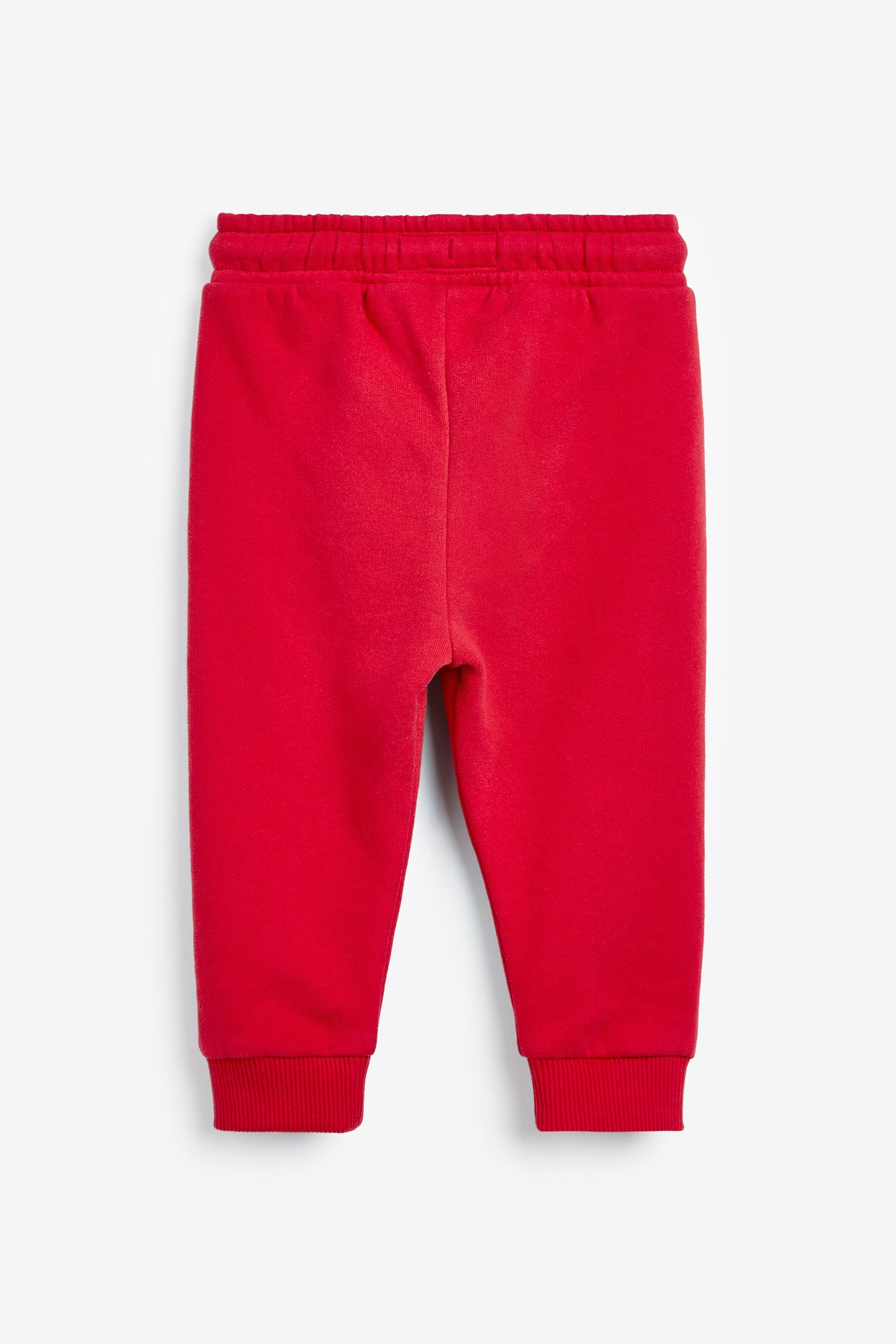 Red/Grey/Navy 3 Pack Soft Touch Joggers (3mths-7yrs)