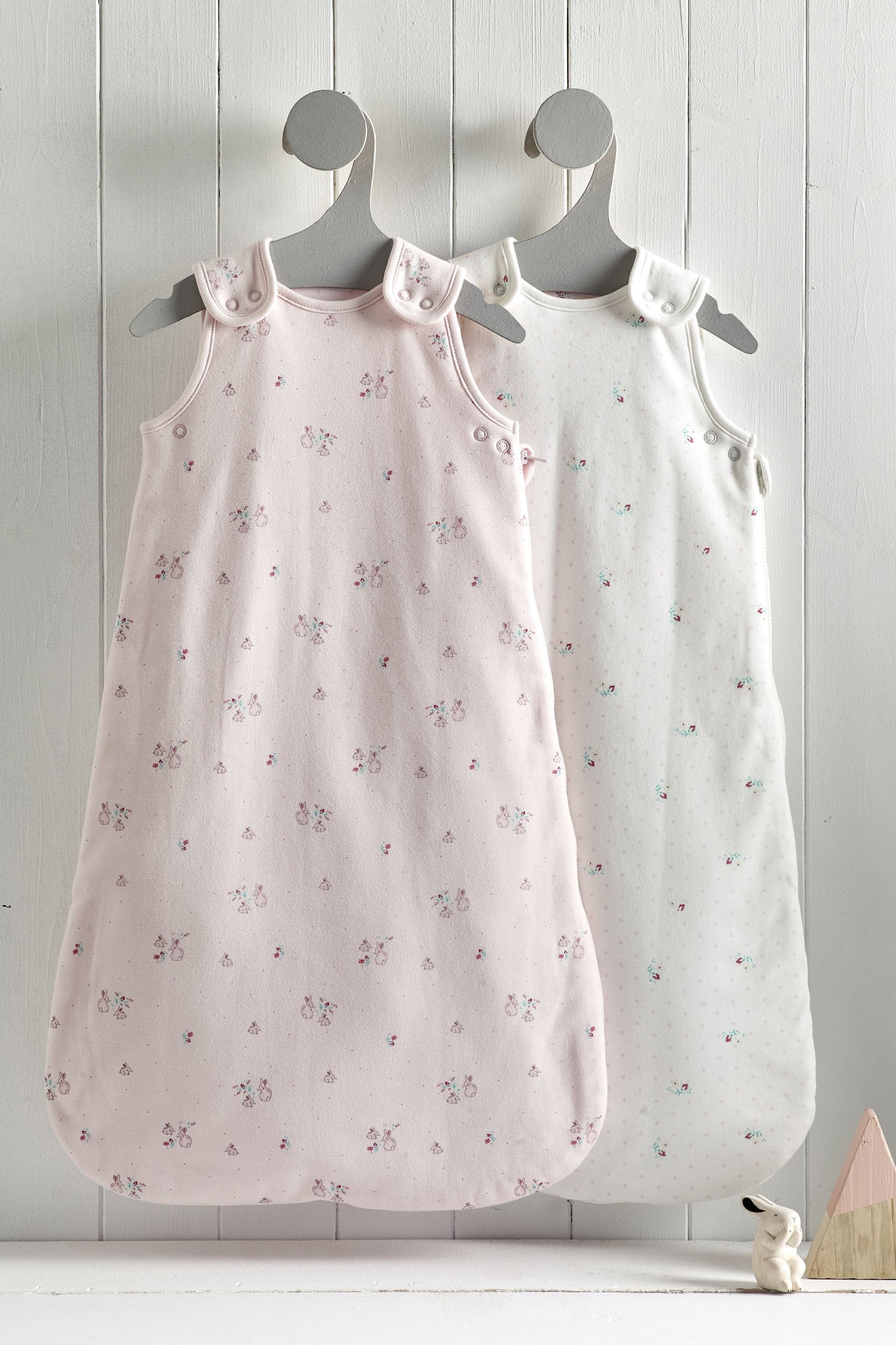 Pink Bunnies Baby 100% Cotton Sleep Bag