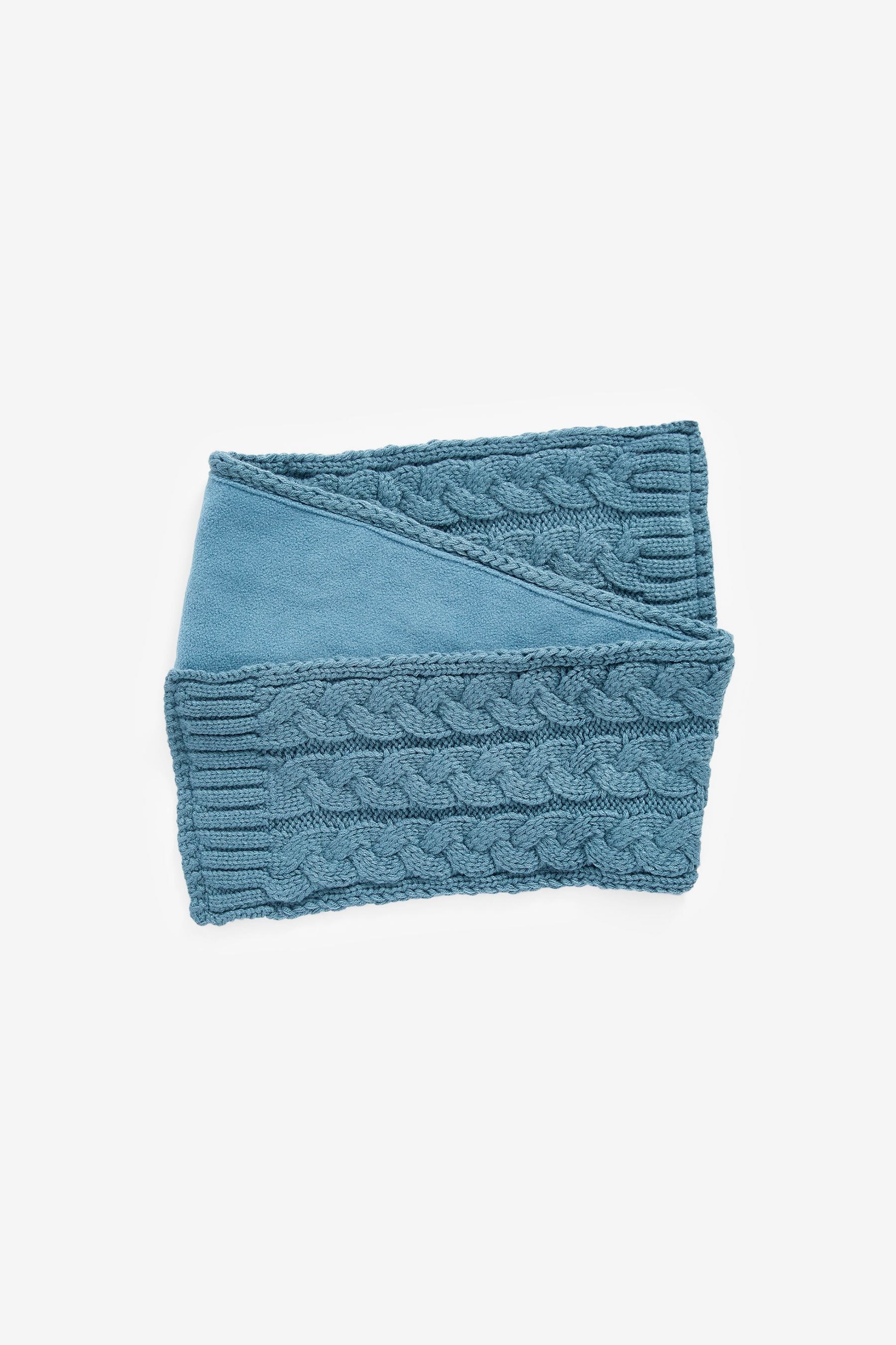 Mineral Blue Knitted Hat, Gloves and Scarf 3 Piece Set (3-16yrs)