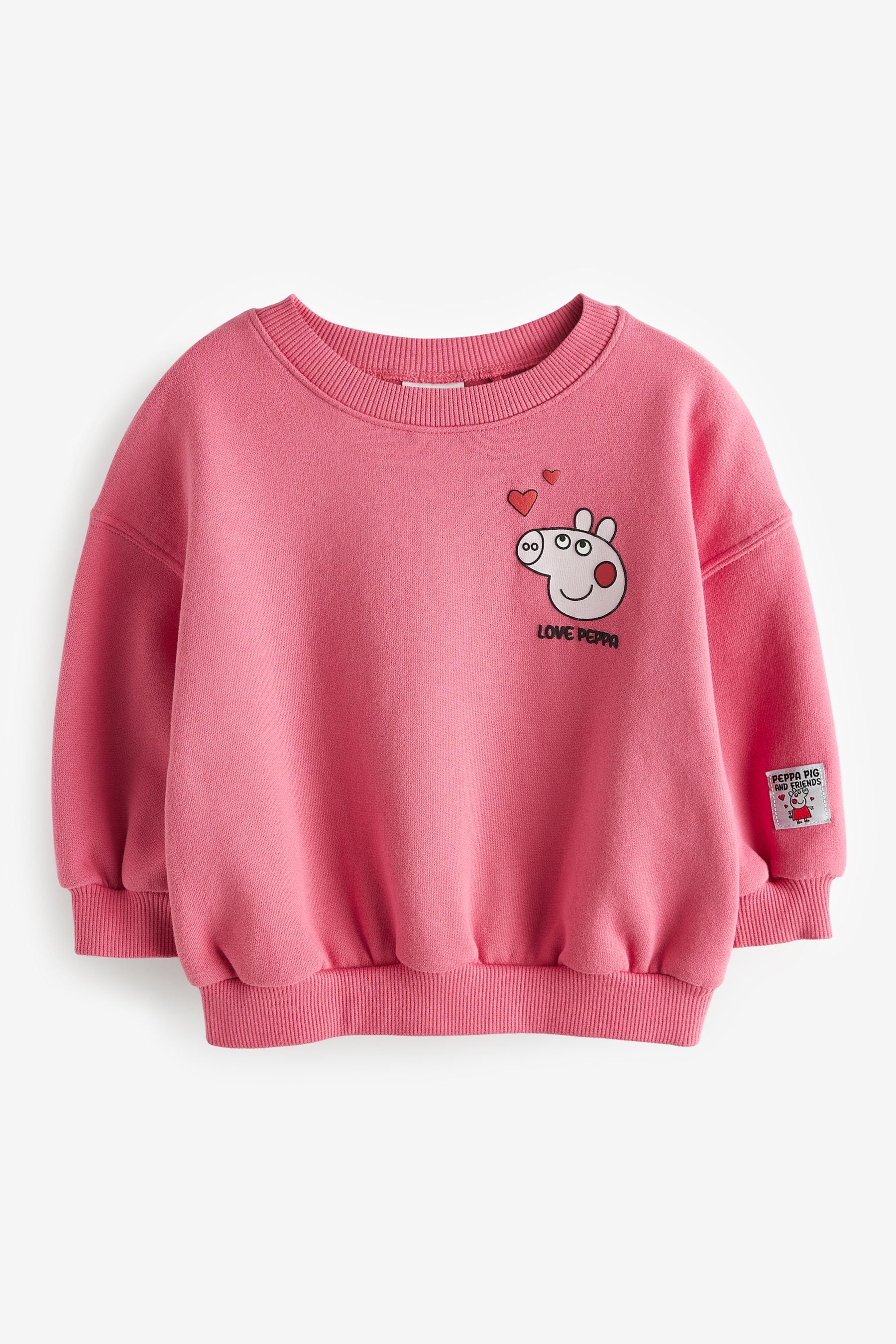 Pink Peppa Pig Crew Sweatshirt (3mths-7yrs)