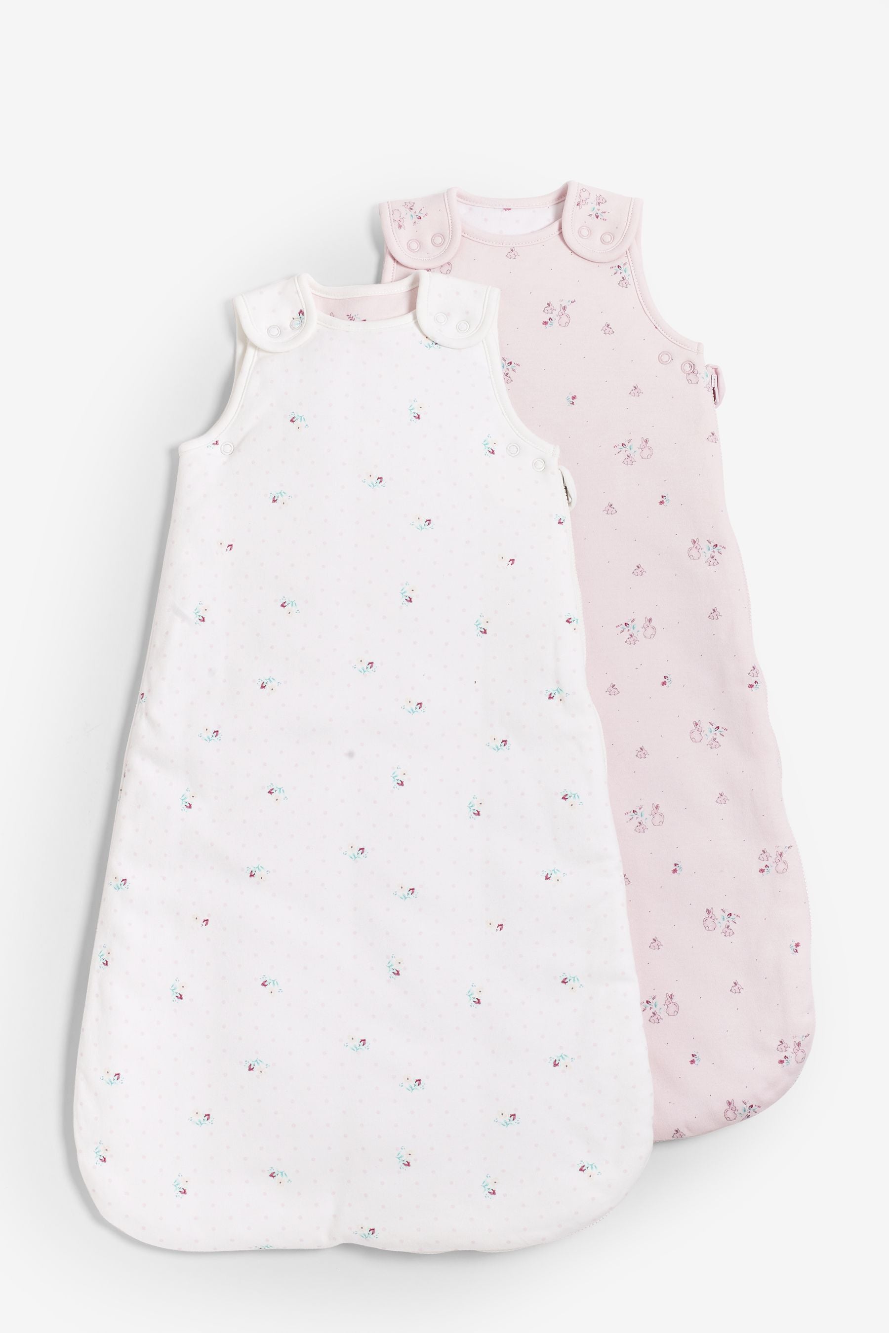 Pink Bunnies Baby 100% Cotton Sleep Bag