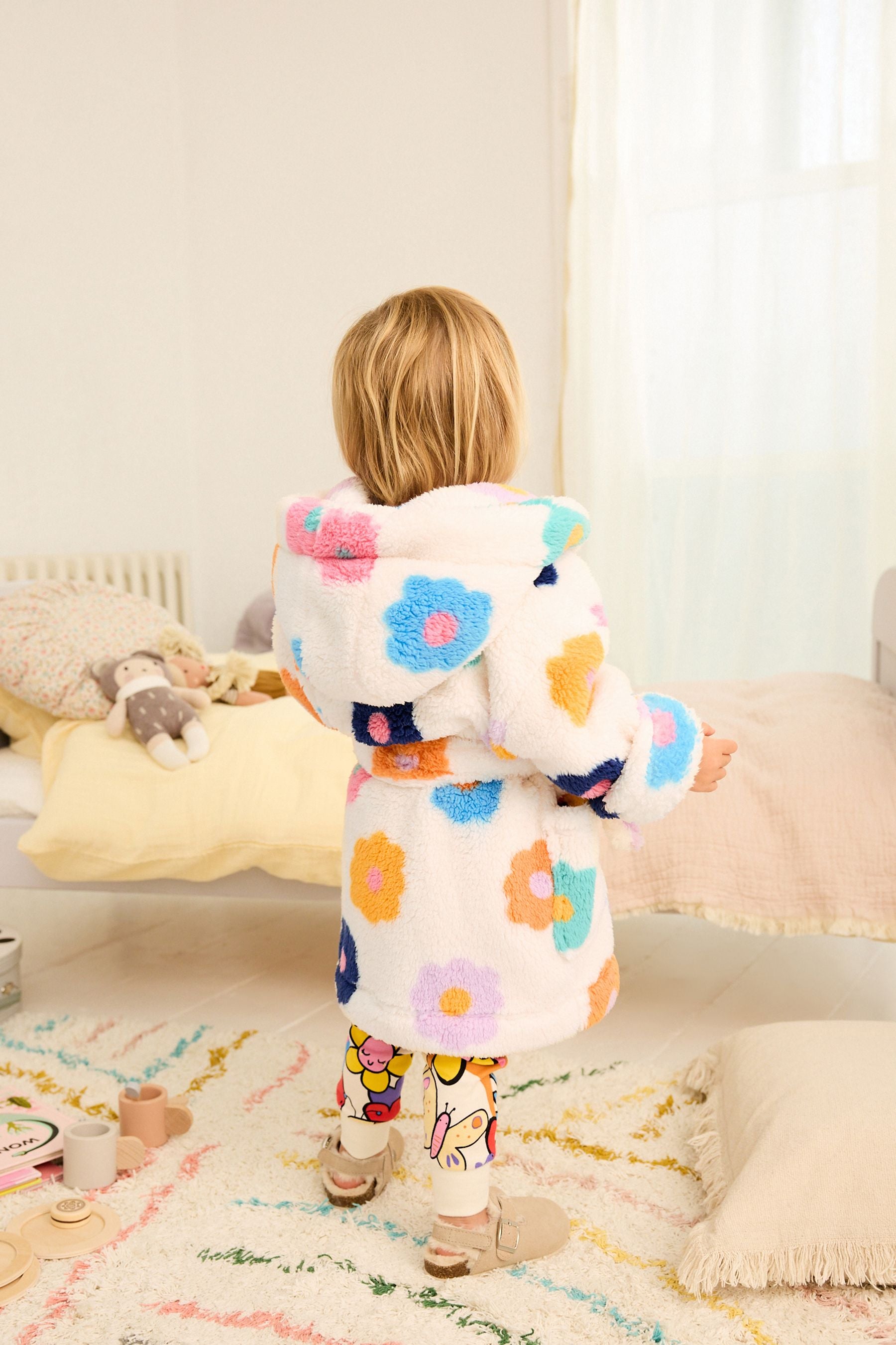 Floral Print Dressing Gown (9mths-8yrs)