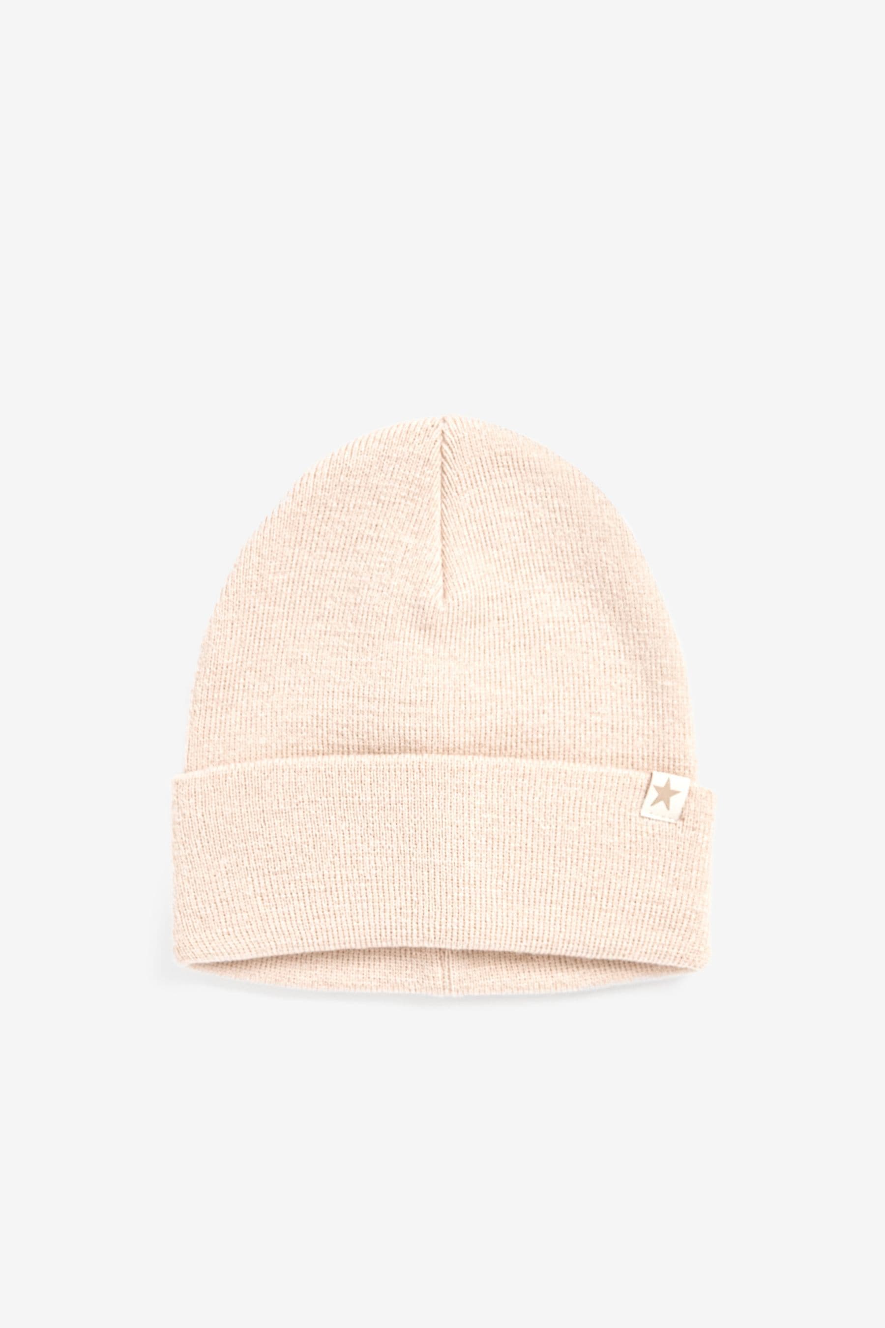 Neutral Flat Rib Beanie Hat (1-16yrs)