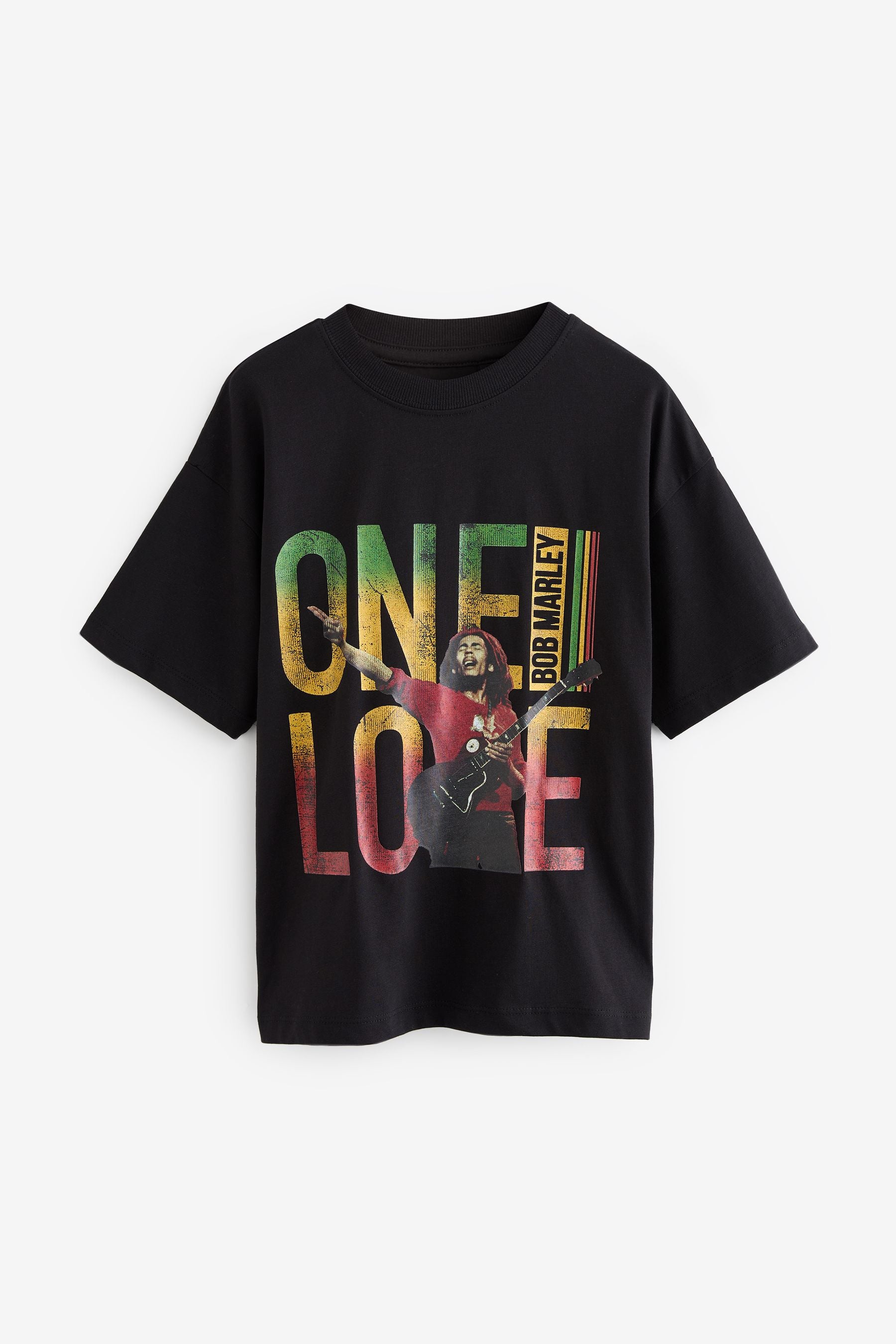 Multi 'One Love' Bob Marley License T-Shirt (3-16yrs)