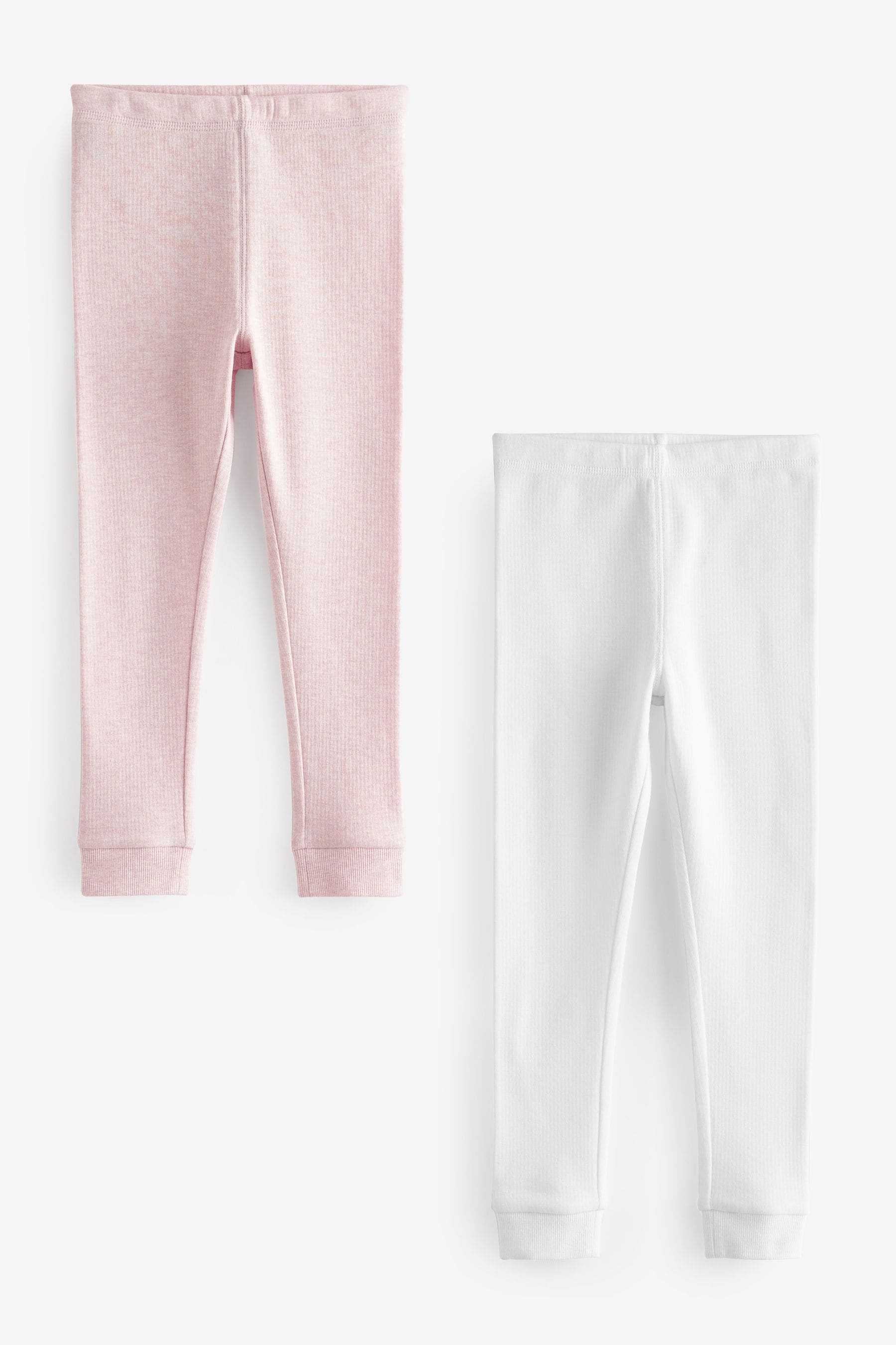 Pink/ White Thermal Leggings 2 Pack (2-16yrs)