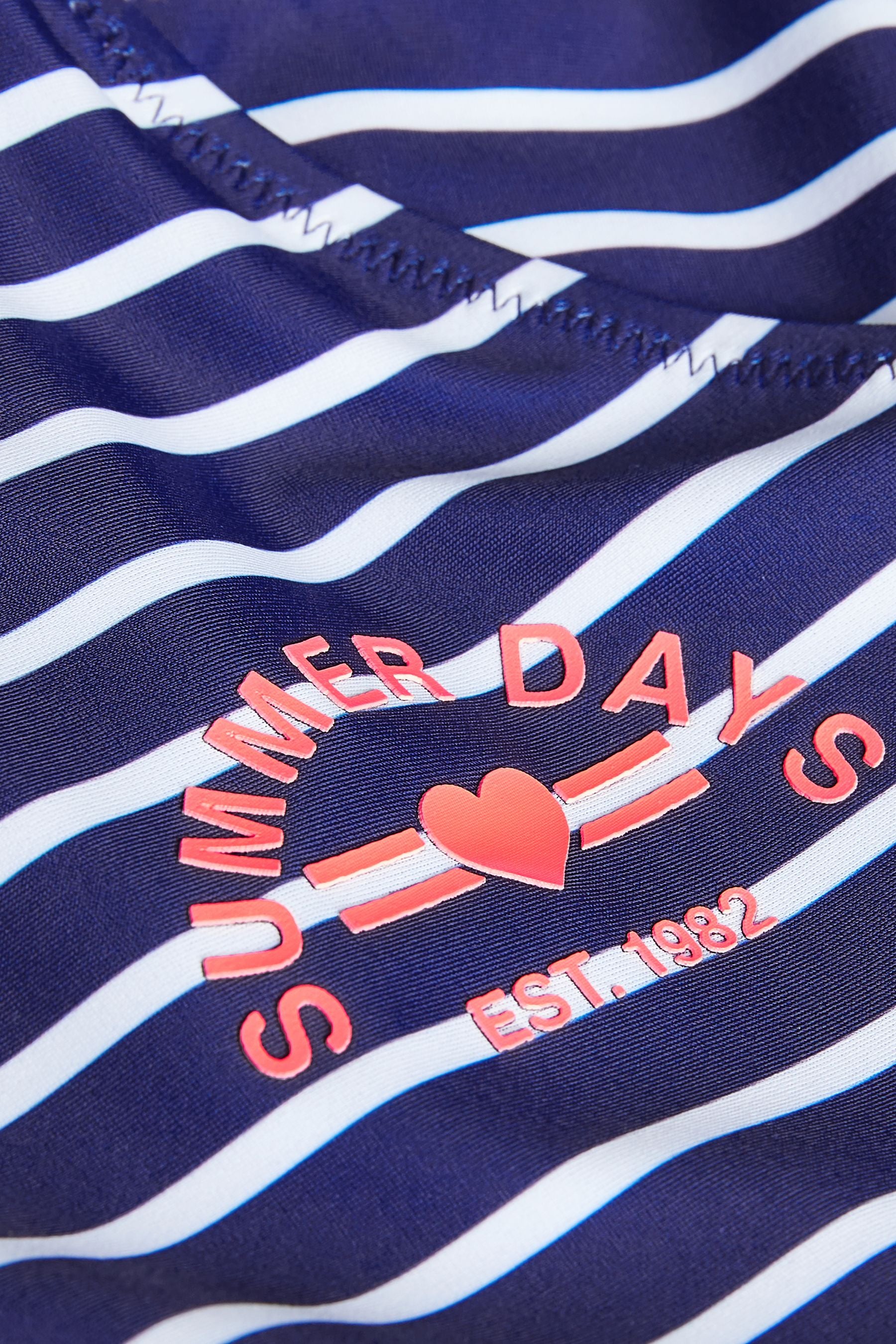 Navy/White Stripe Swimsuit (3-16yrs)