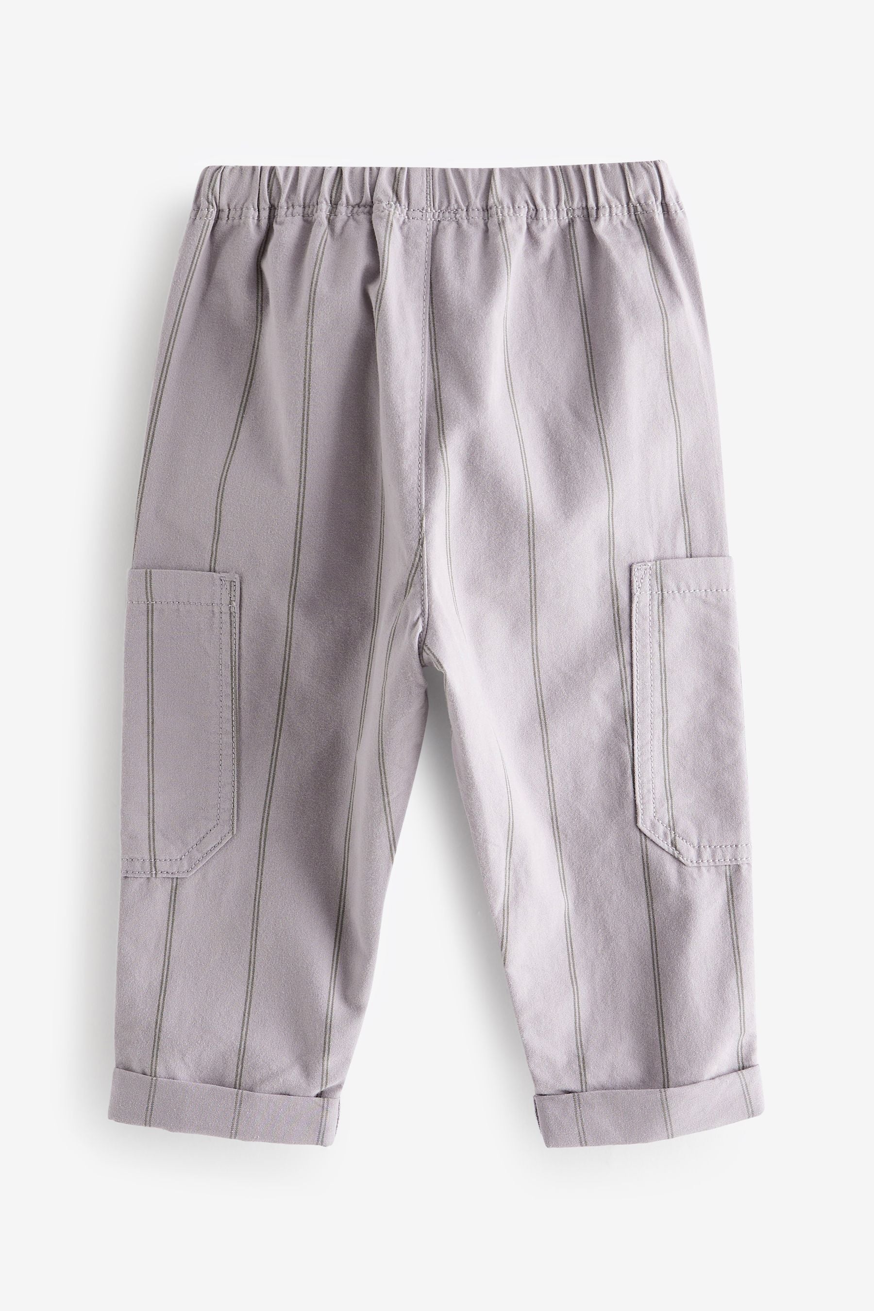 Lilac Purple Stripe Side Pocket Pull-On Trousers (3mths-7yrs)