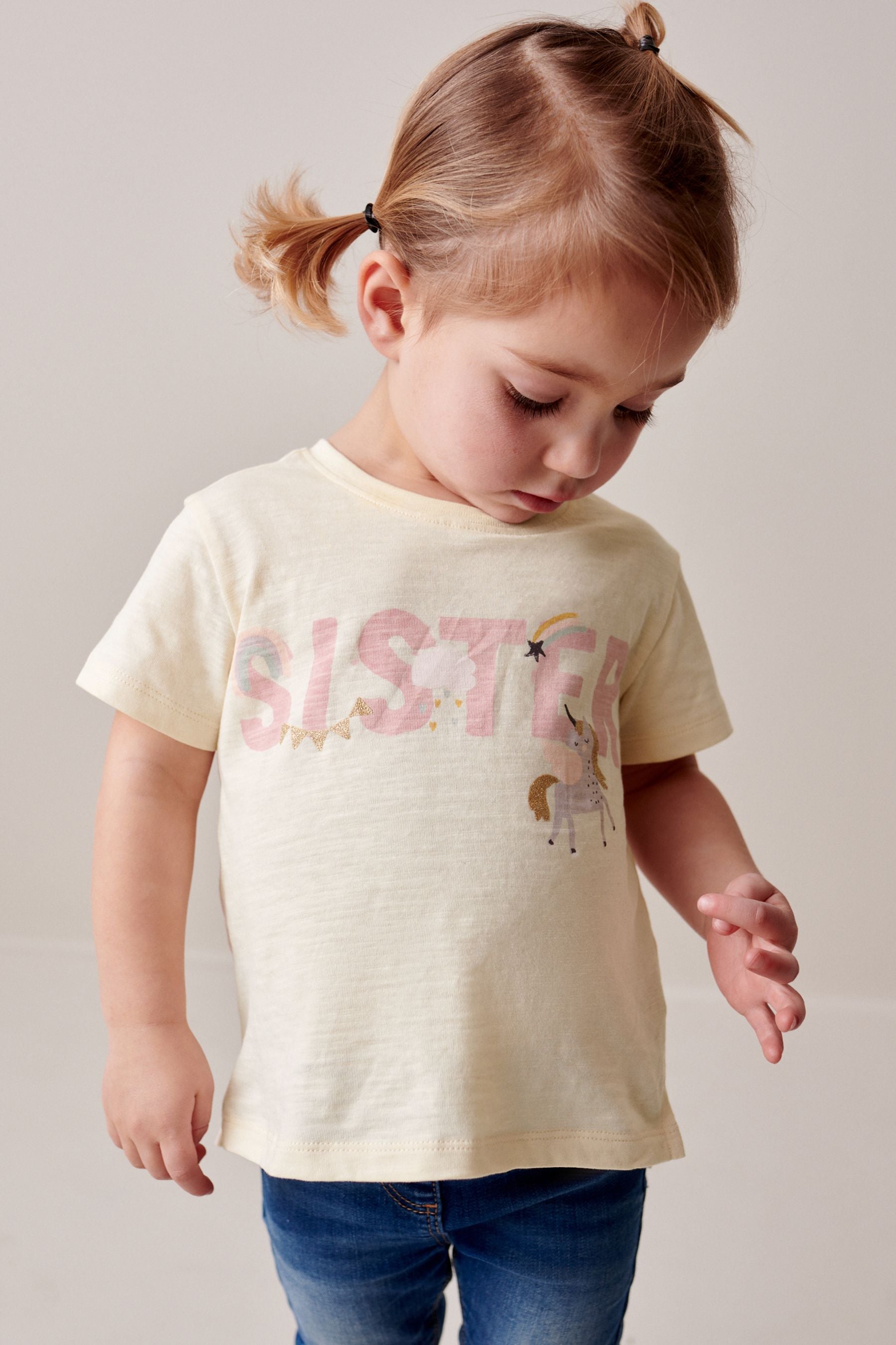 Ecru Sister T-Shirt (3mths-7yrs)