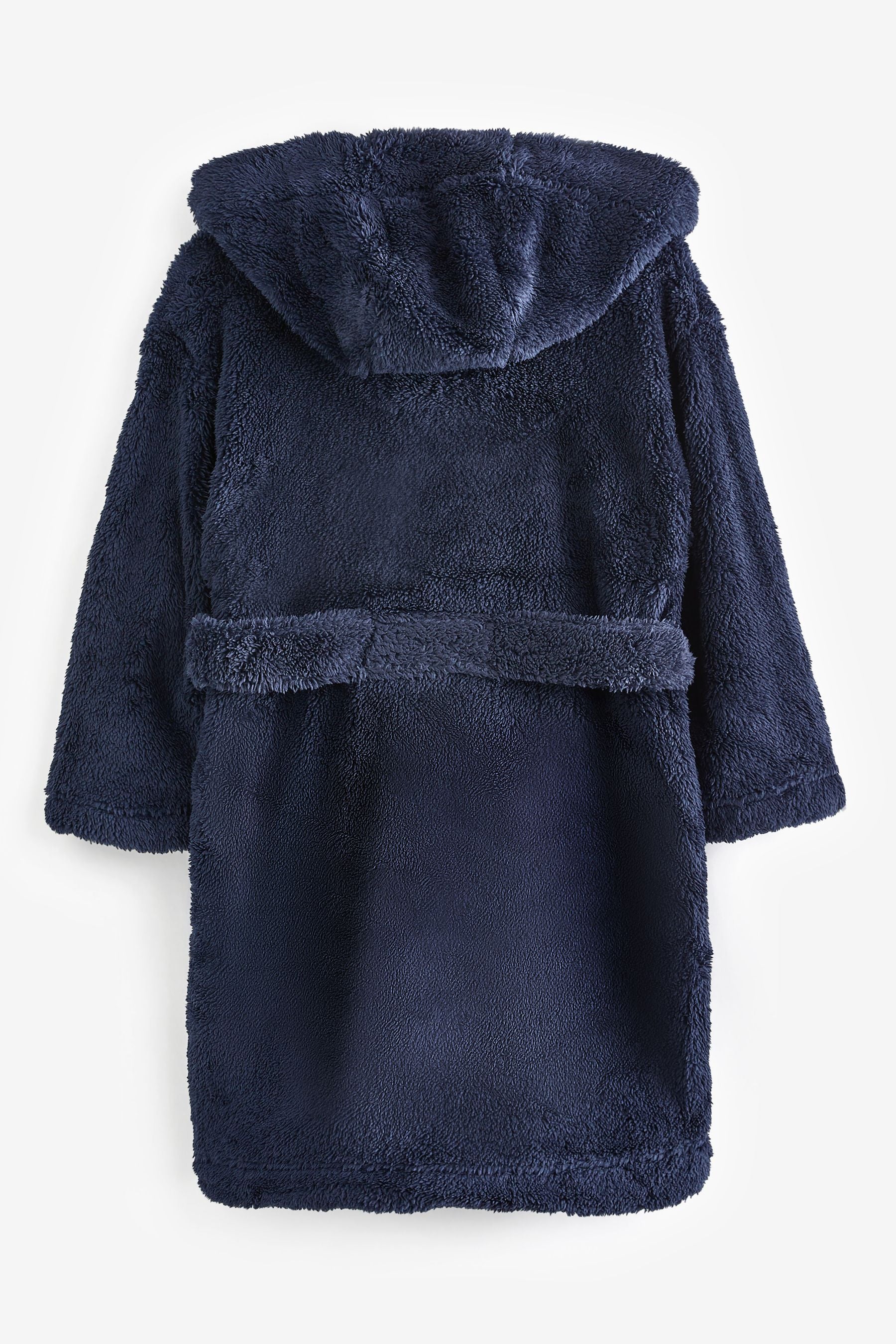 Navy Blue Fleece Dressing Gown (2-16yrs)