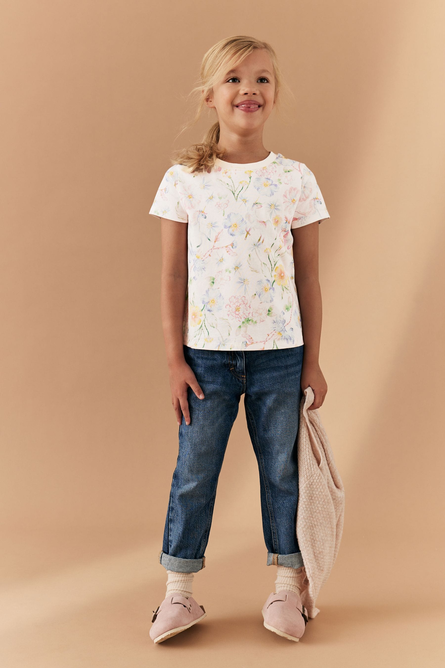 White Unicorn T-Shirt (3-16yrs)